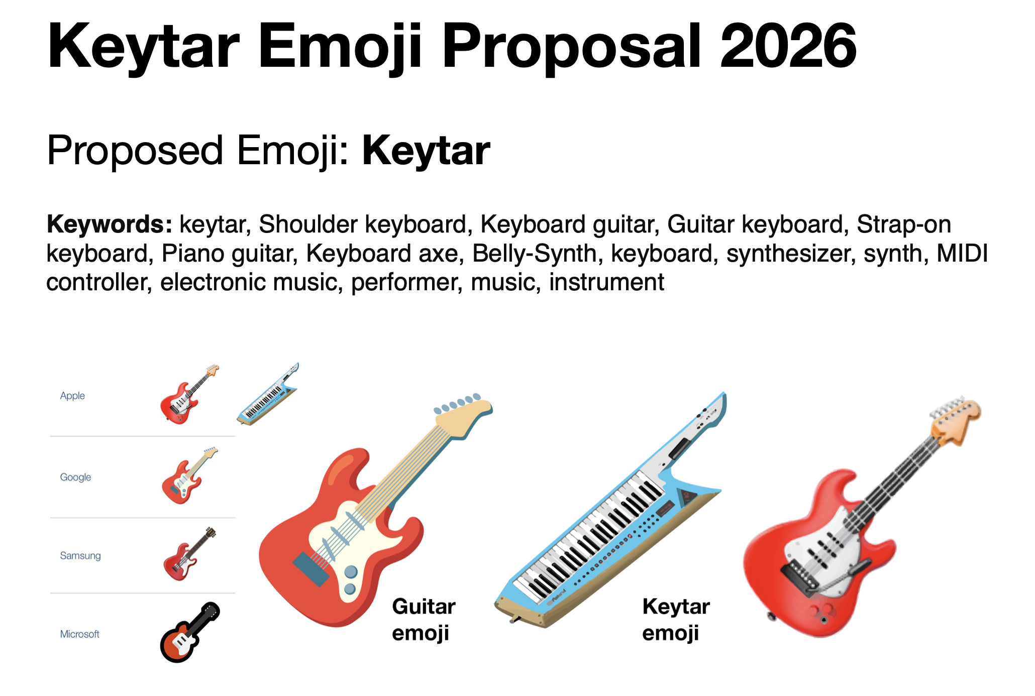 Keytar EMOJI Proposal - July 2026
