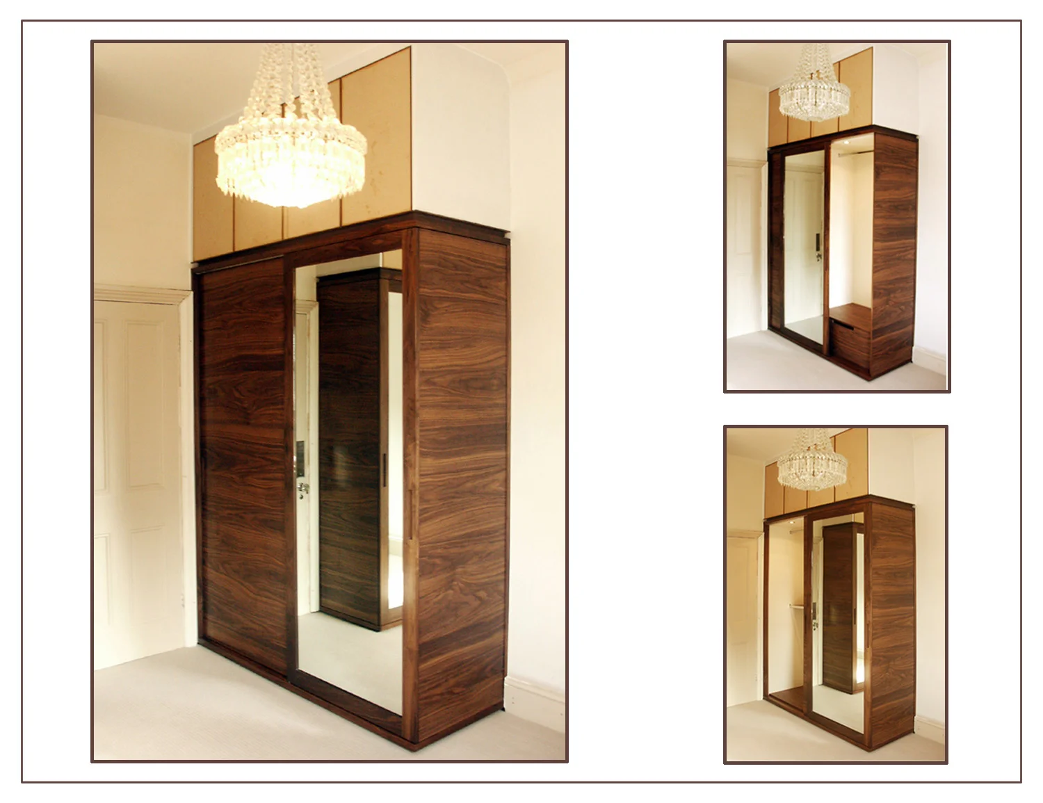Walnut dressing room wardrobe