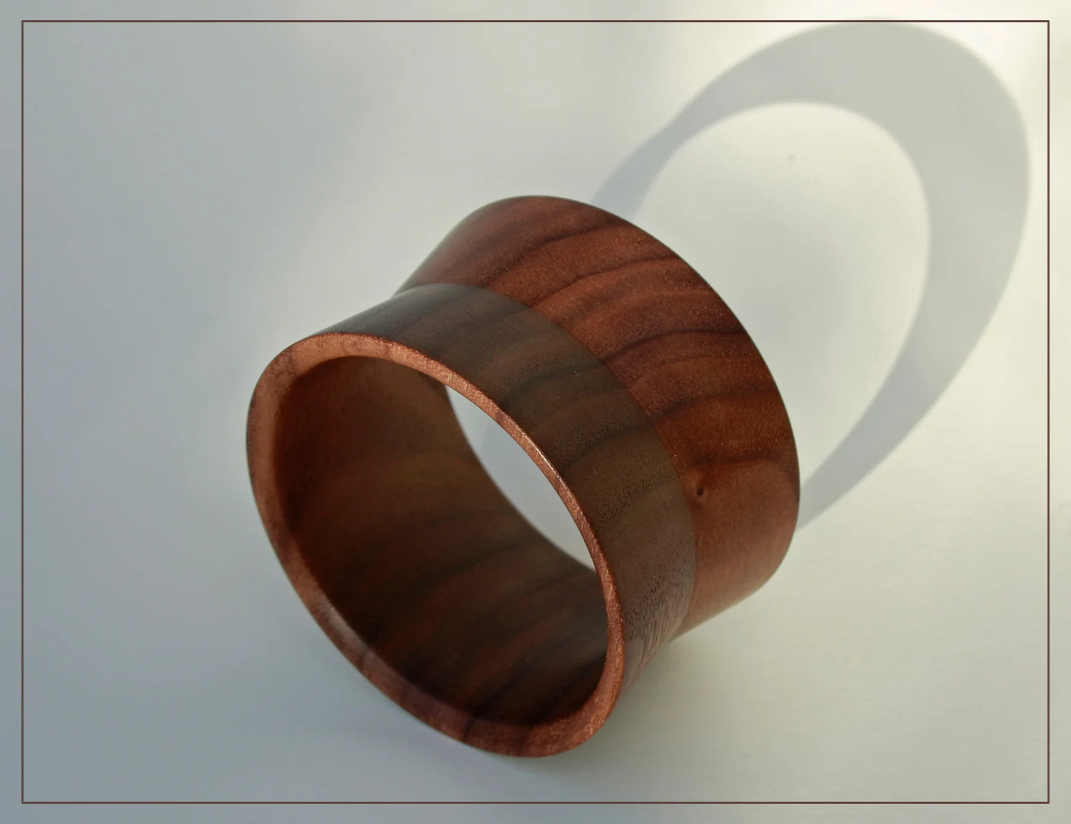 Walnut single 'v' groove cuff