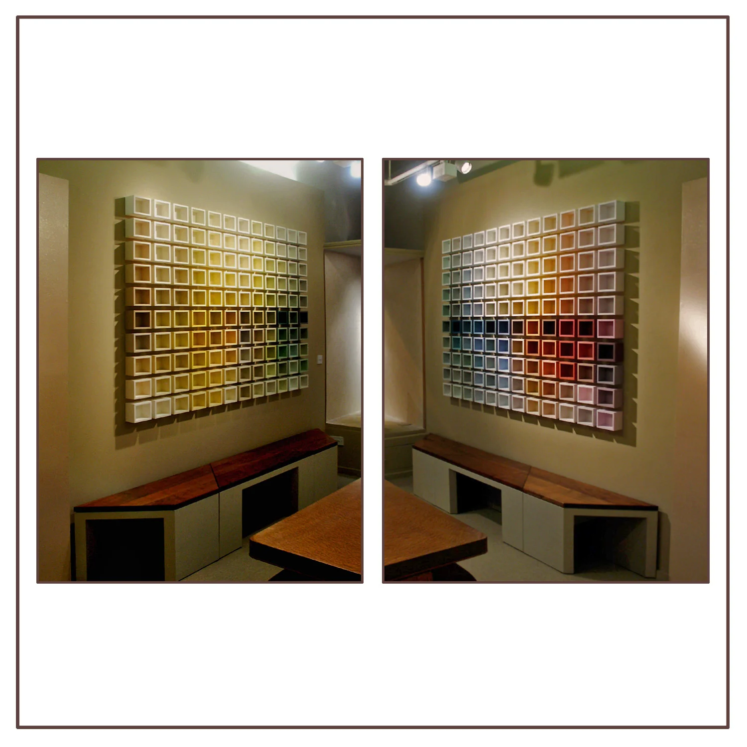 Paint and Paper Library, shop display.