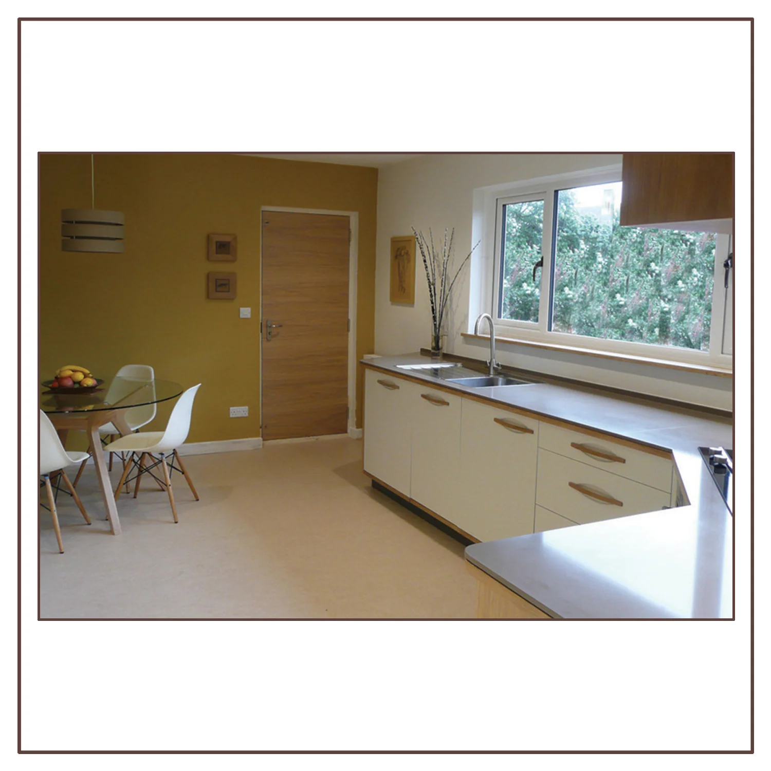 View towards the rear access to the garage.