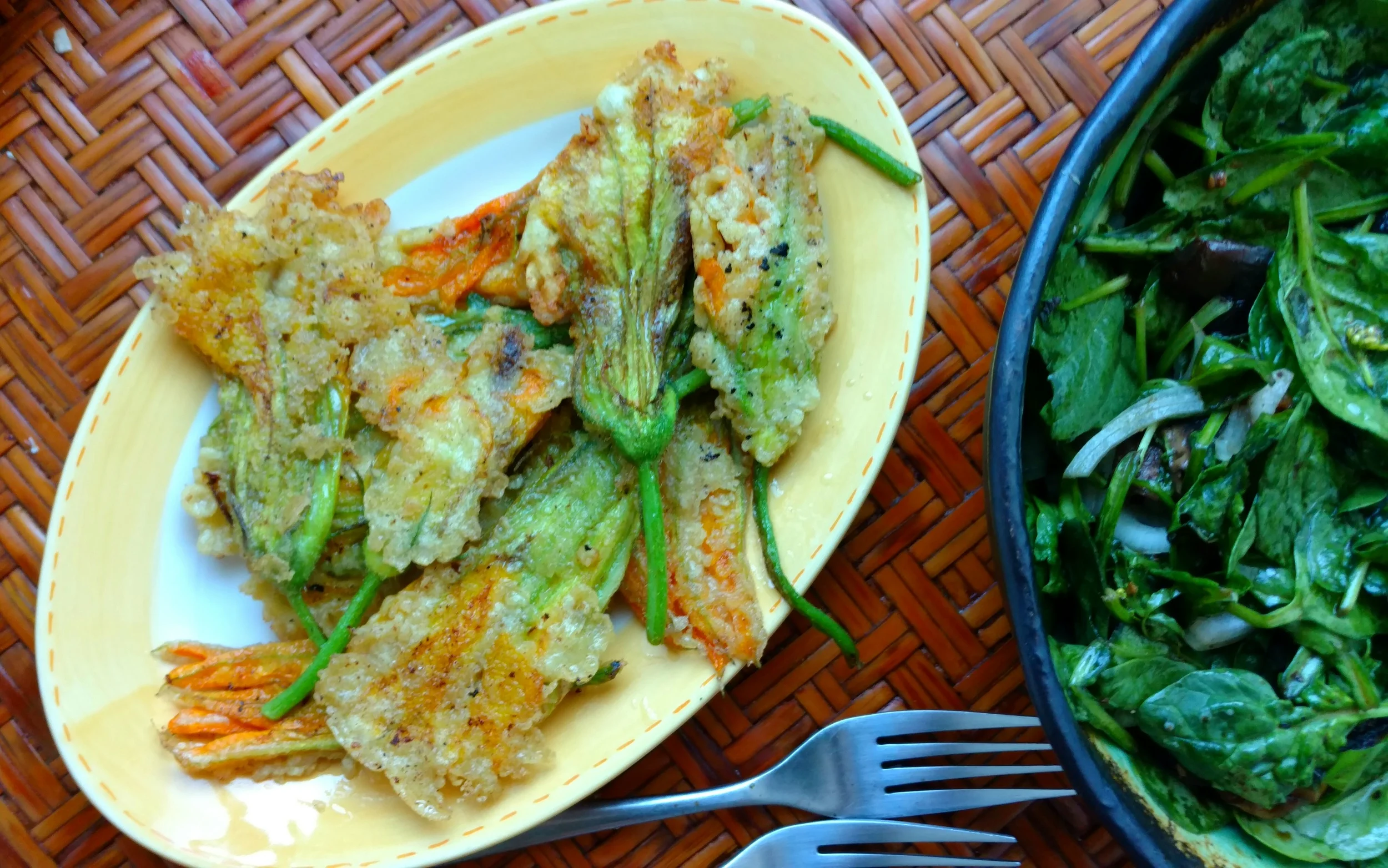Squash Blossom Fritters