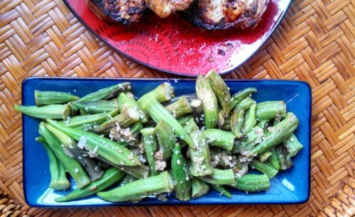 Garlic Okra