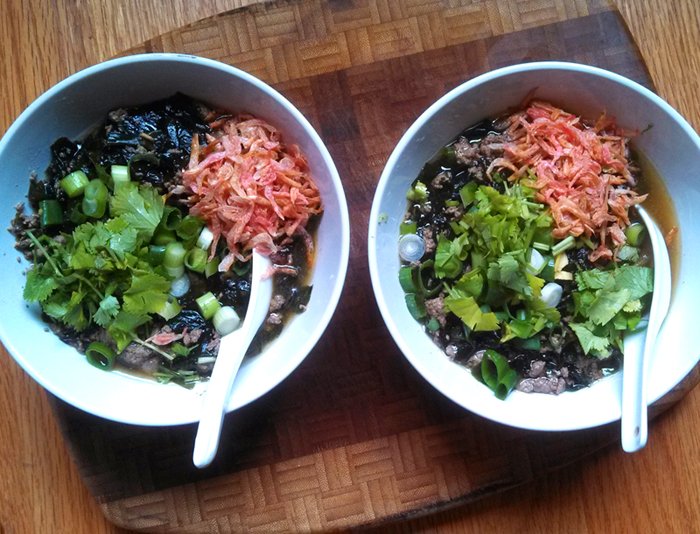 Savory Liver Breakfast Soup