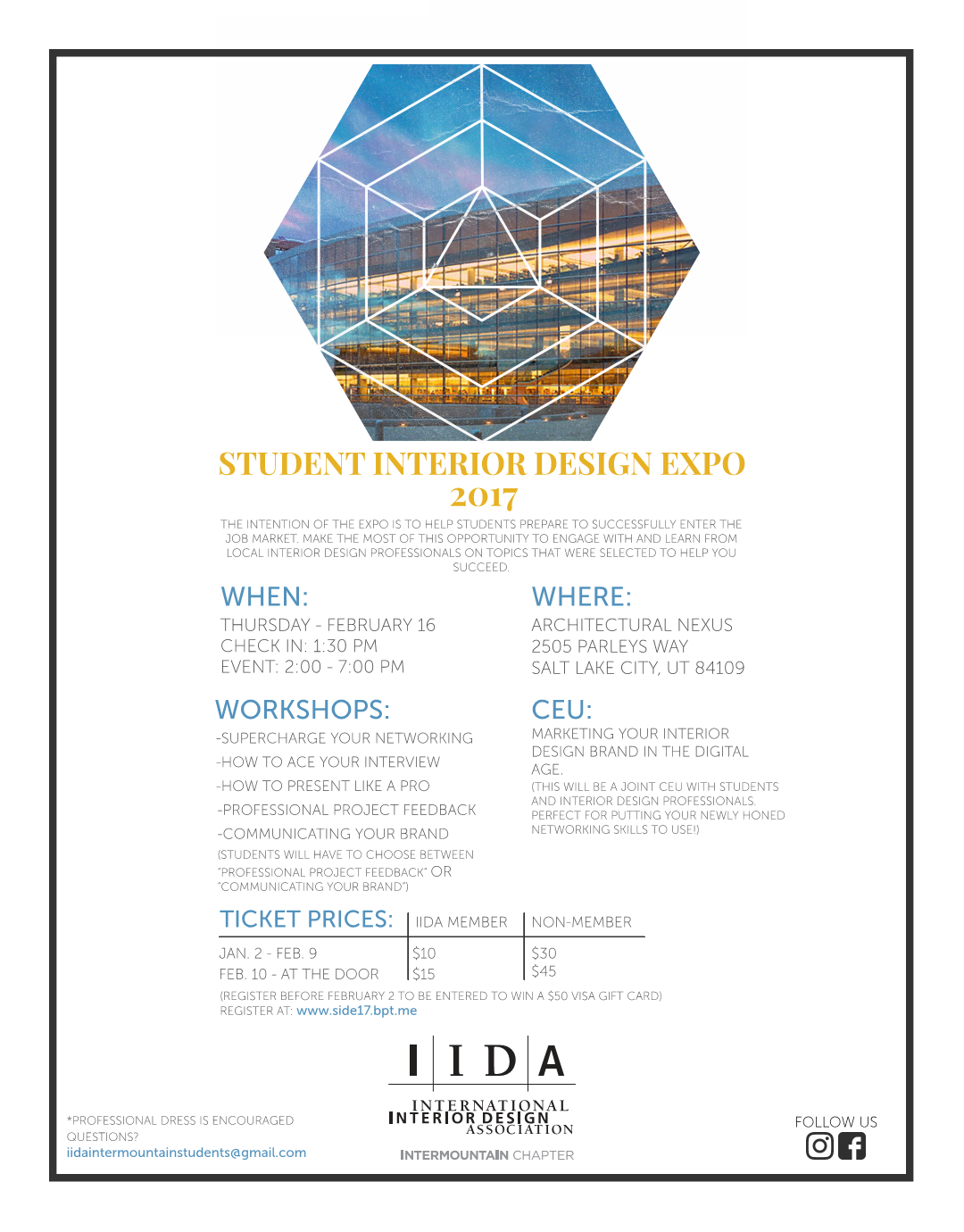 Student Interior Design Expo Iida Intermountain Chapter