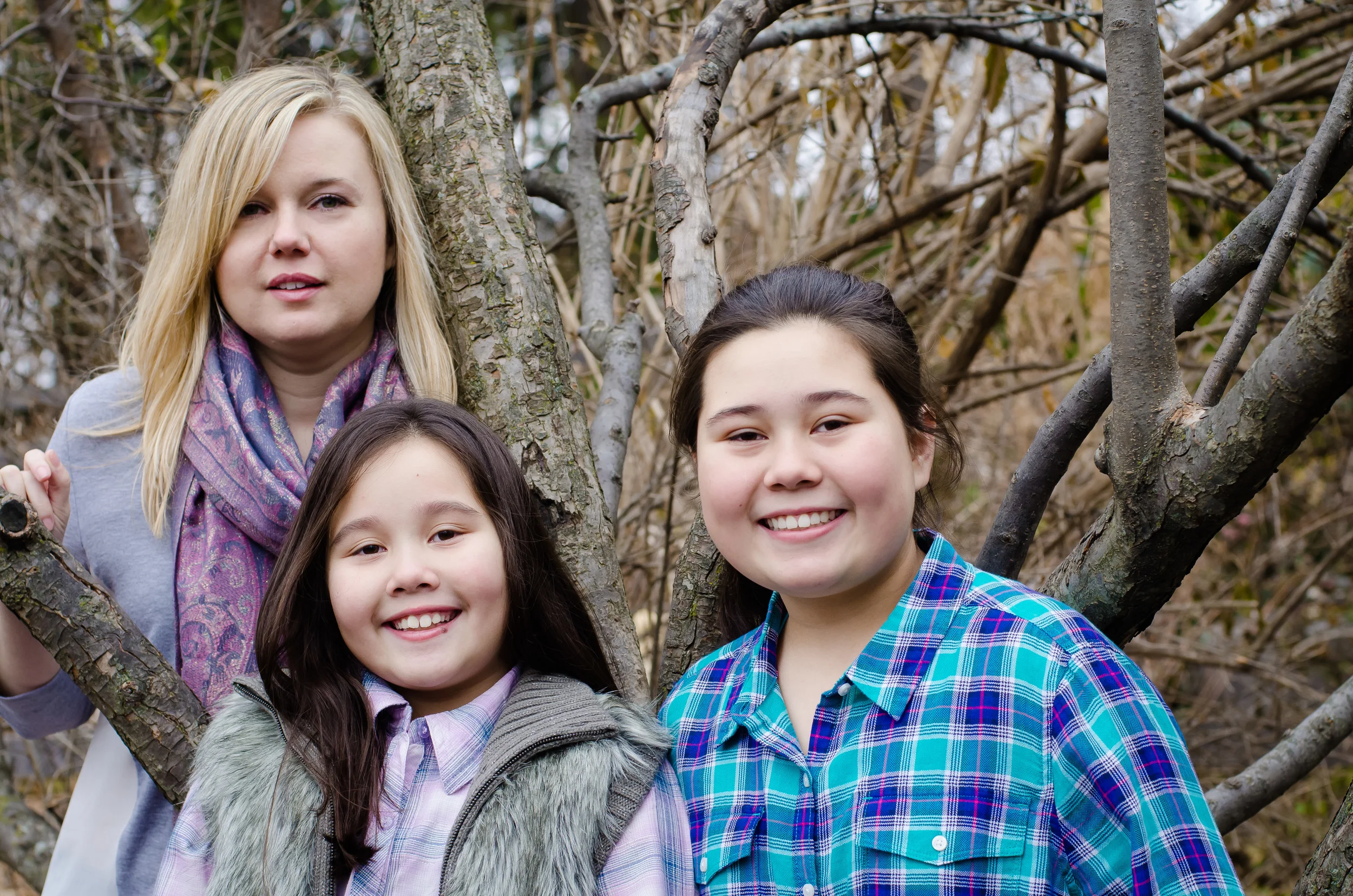 Mom and her girls.