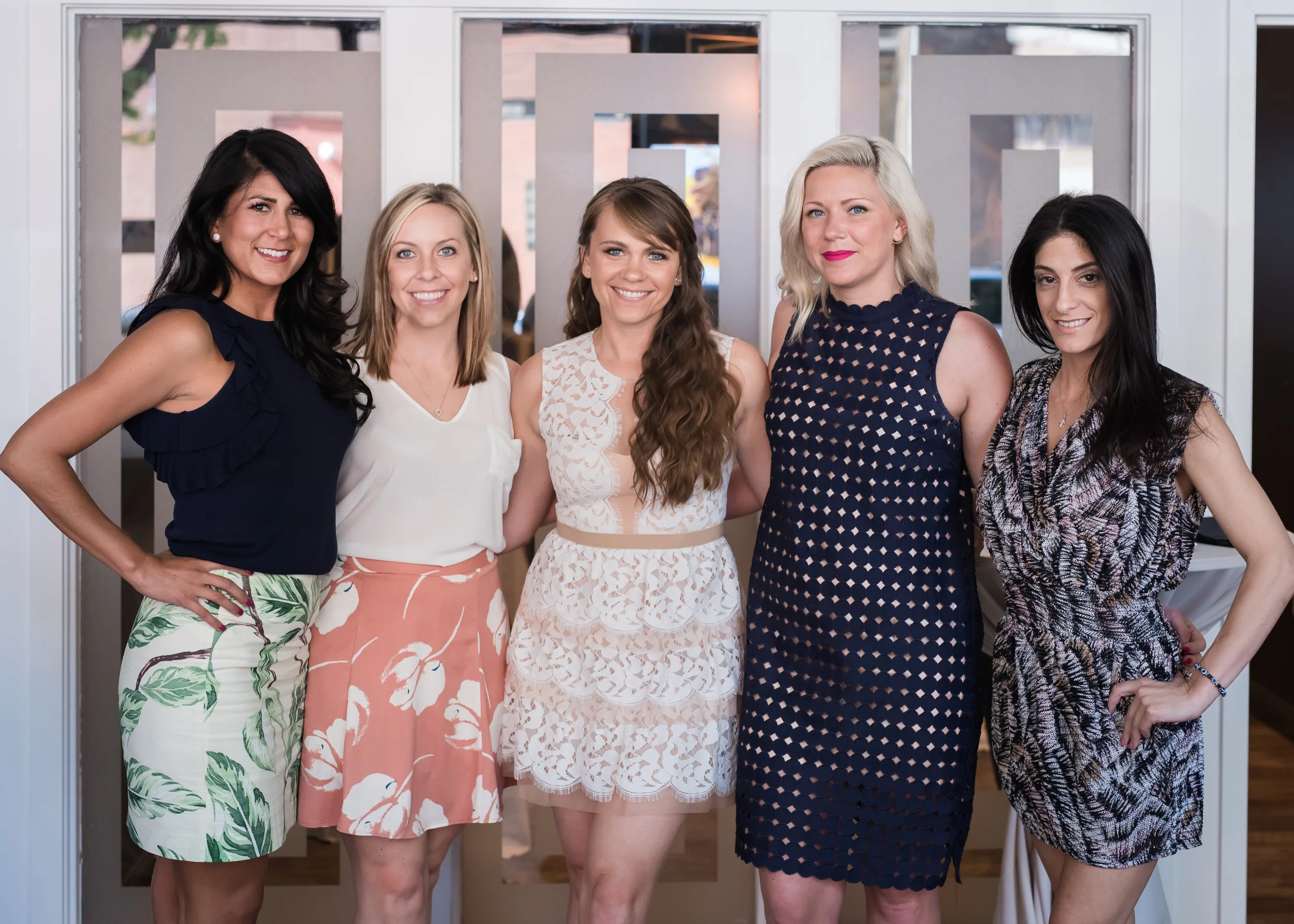 Bride and her bridesmaids