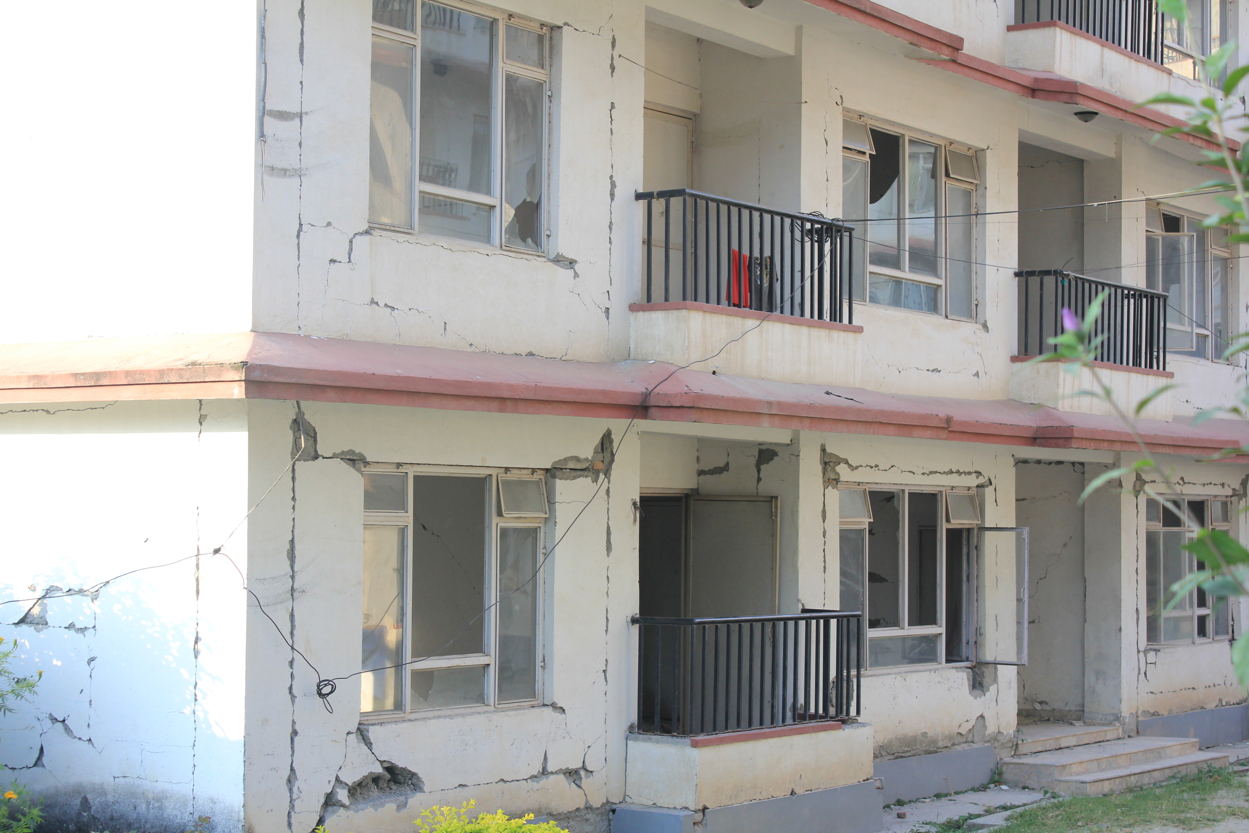 The local army housing....still standing!