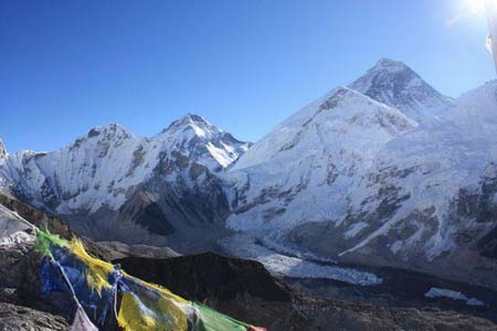 View of Everest from Kalipather Ganesh - photo courtesy of Nature Treks 