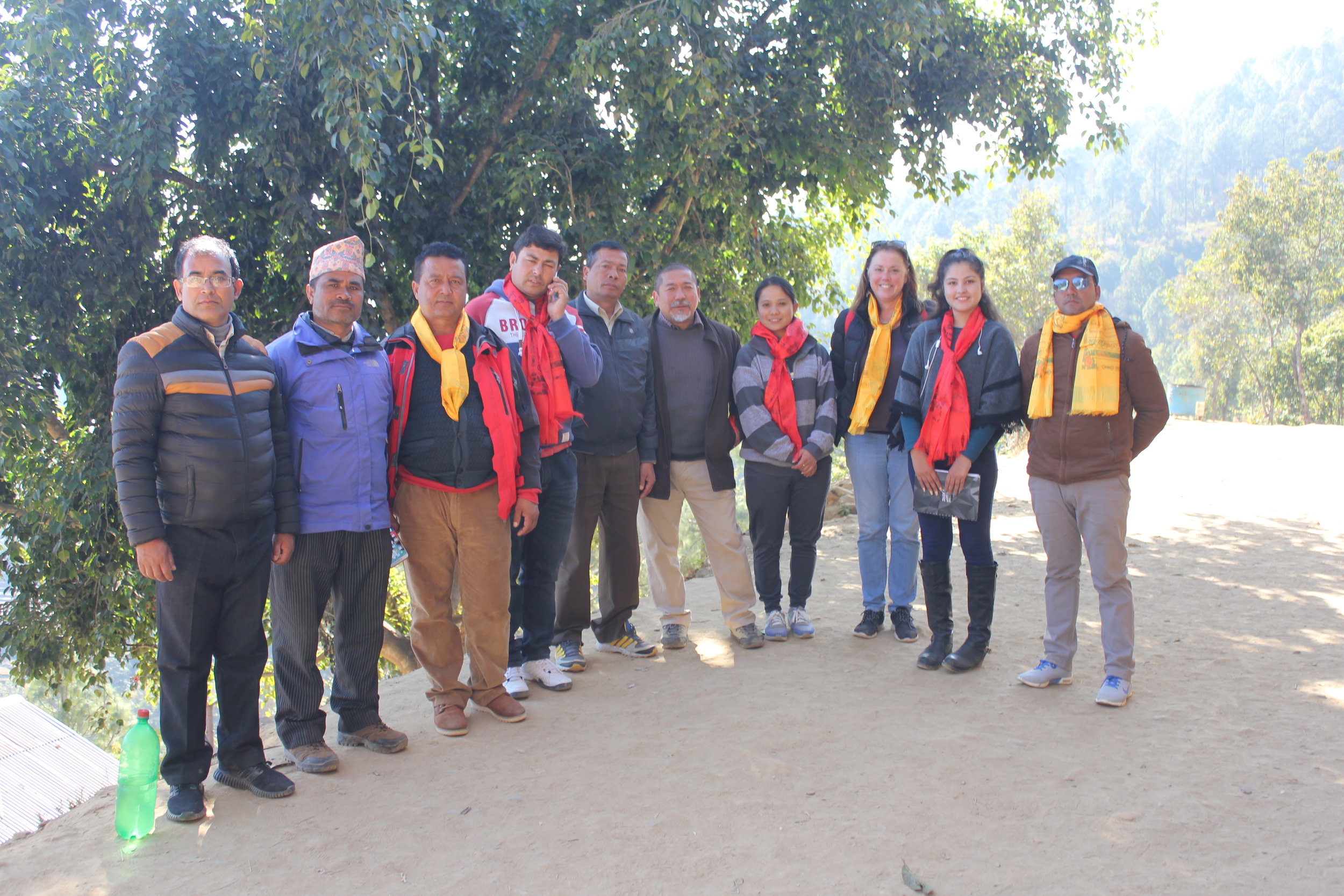 school committee with Megh Ale, Linda and NRCT members