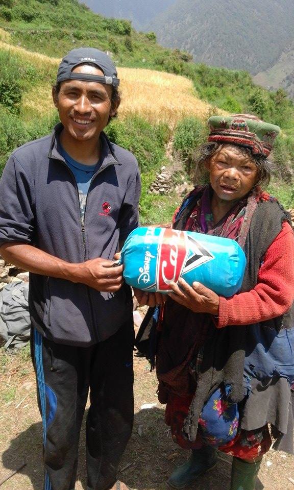 our dear friend Rajesh Lama with one of the community elders