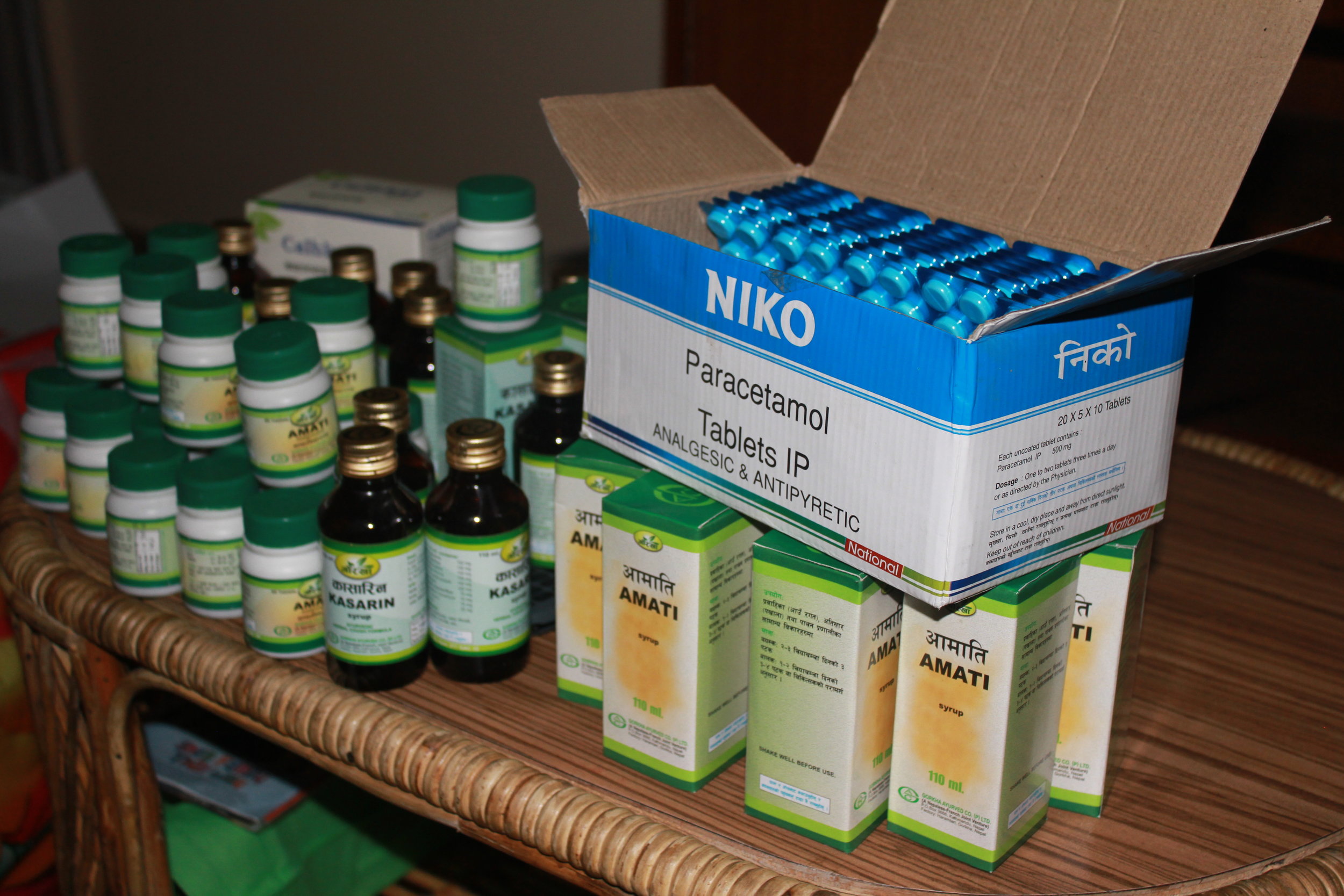 some of the medical supplies delivered