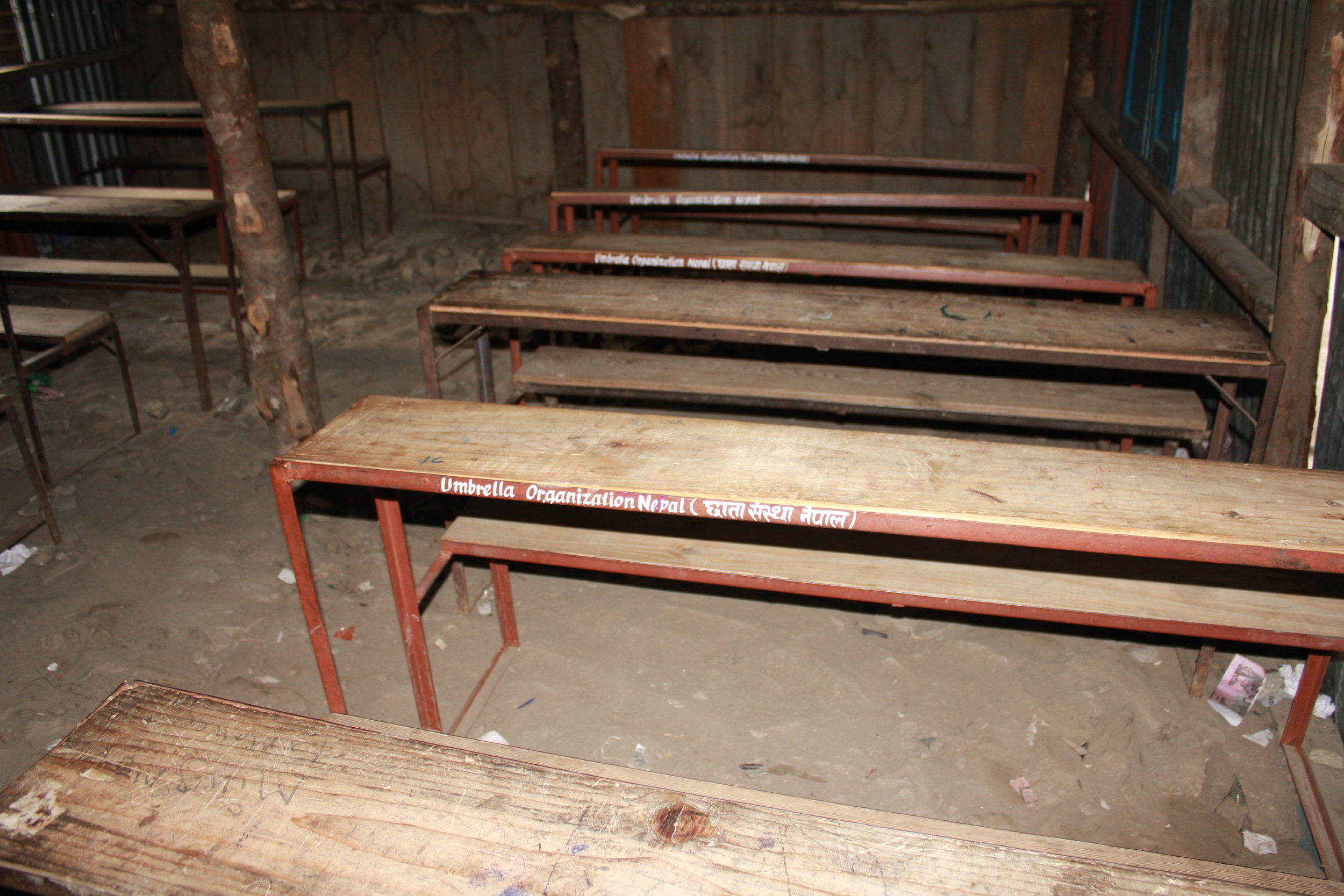 desks supplied to rural schools
