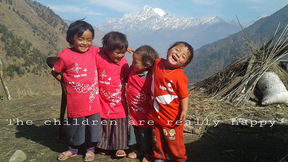 Hope Nepal tshirts donated by Anne in Melbourne