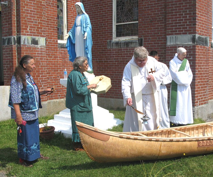 Blessing the Canoe