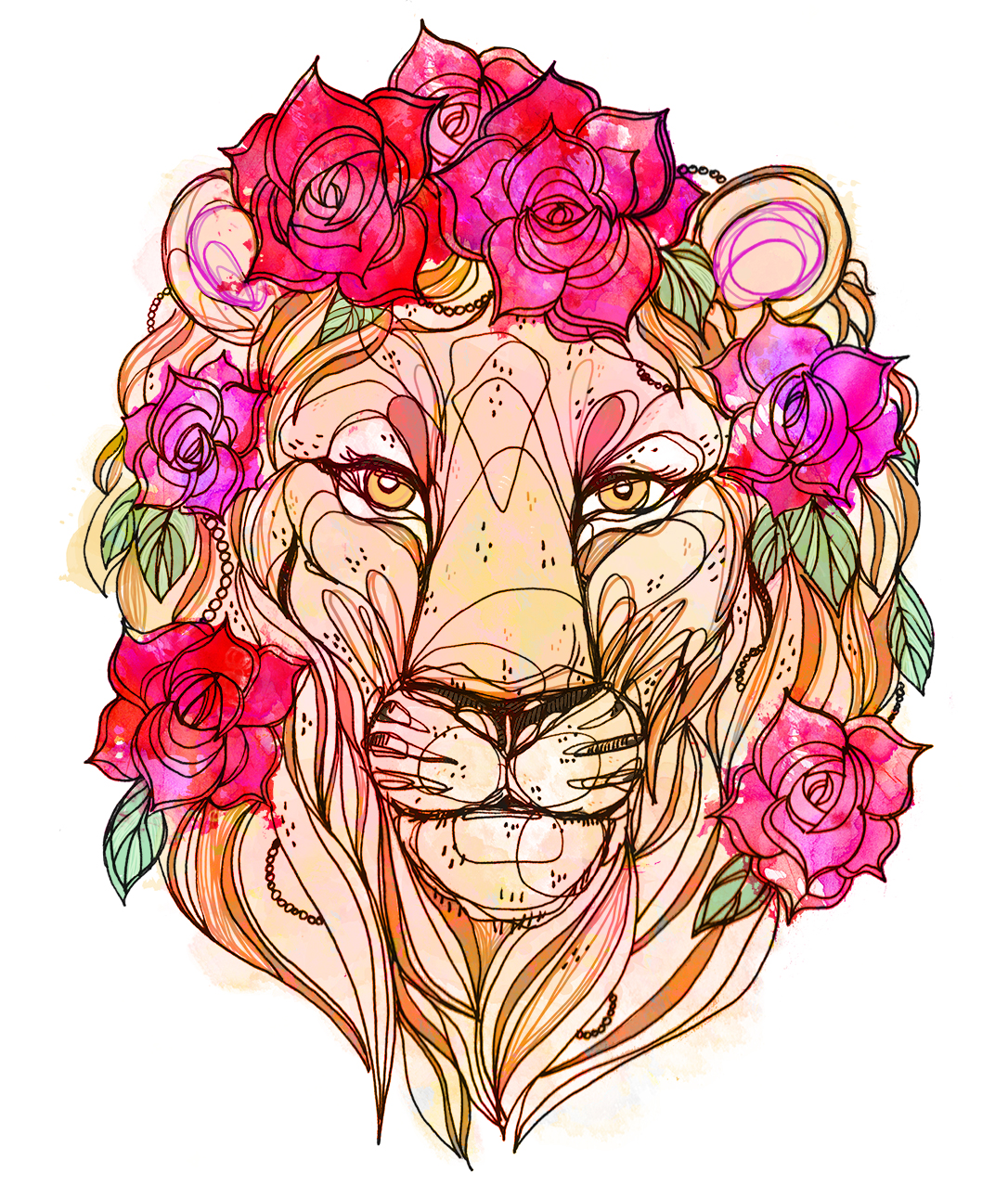 Rose Crown Lion