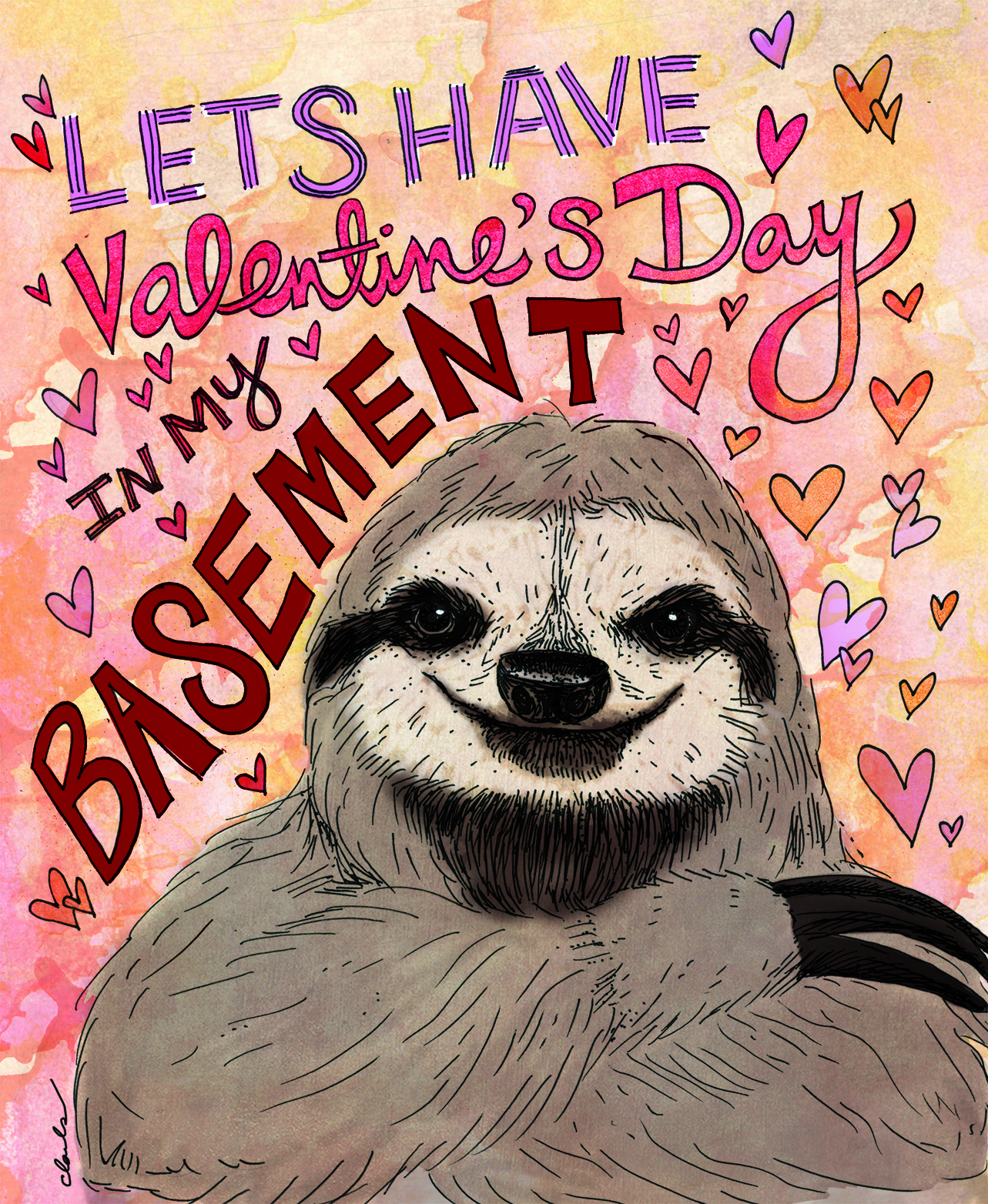 Sloth Valentine's