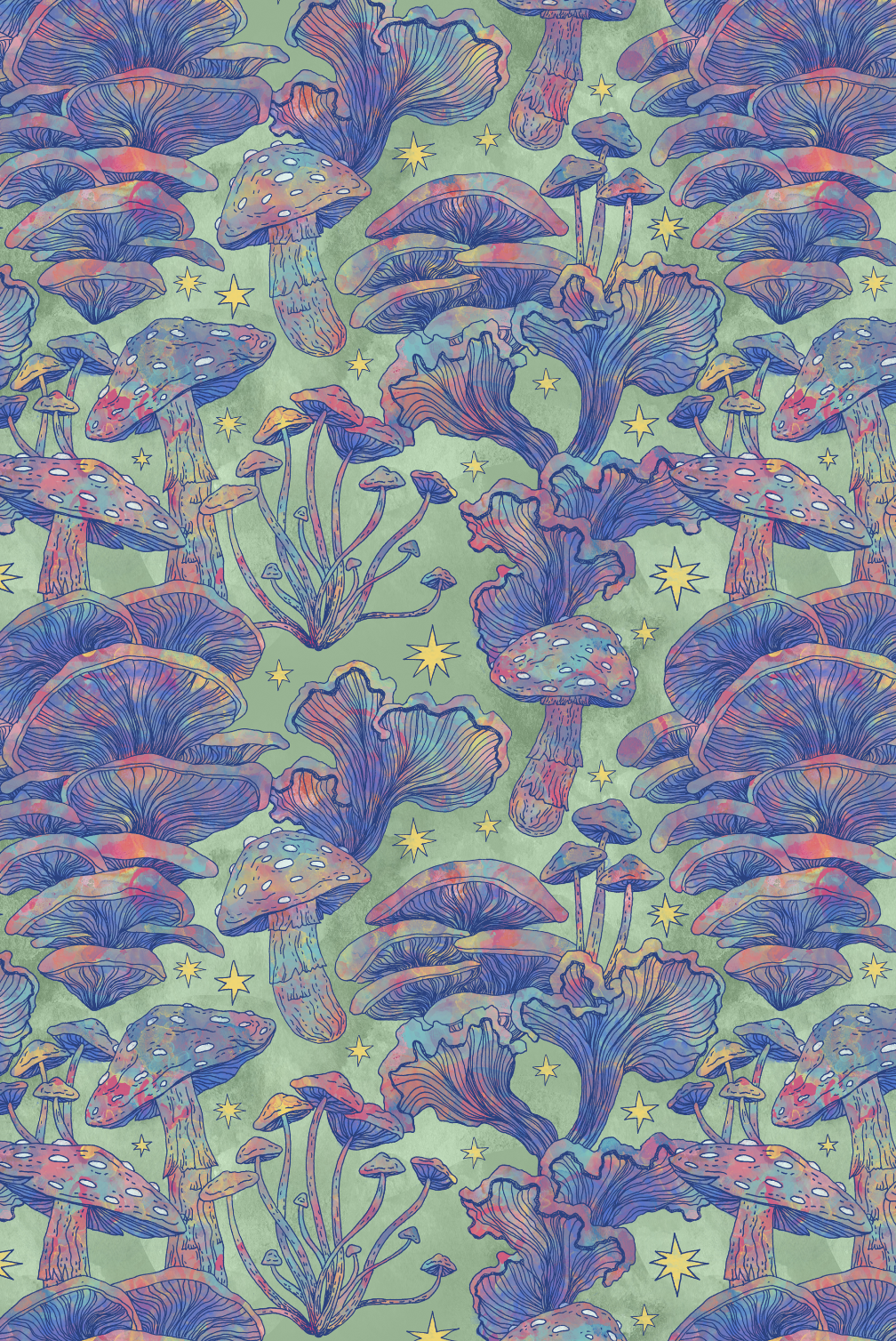 Rainbow Mushrooms