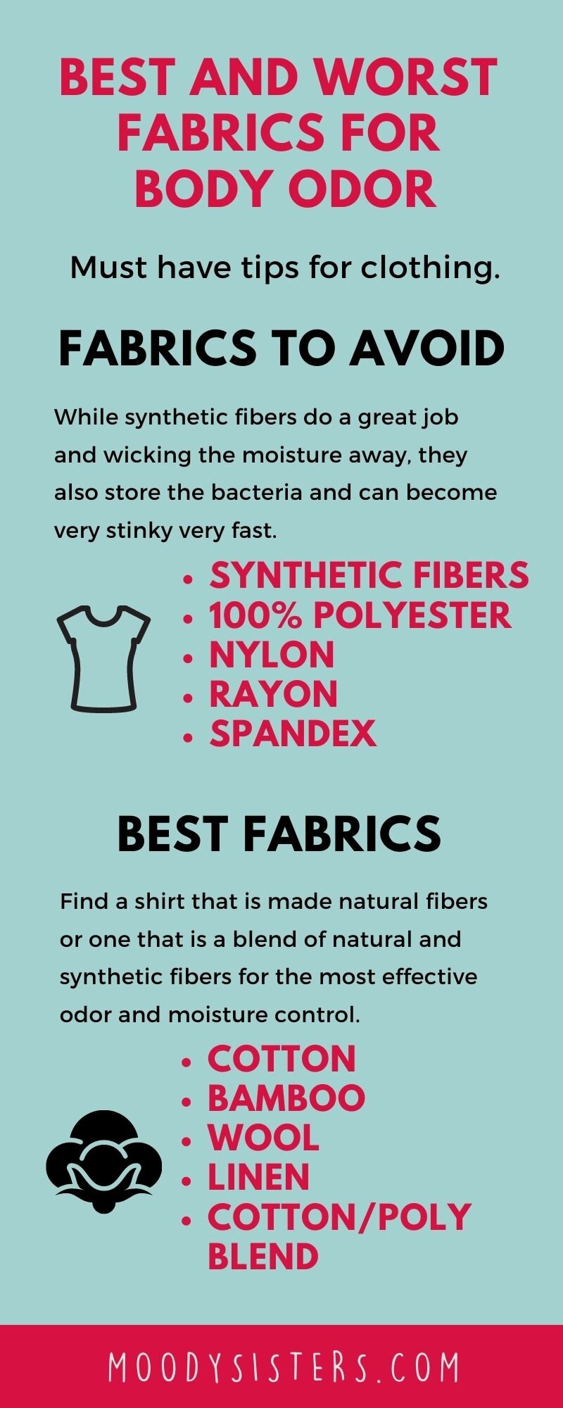 The Best Fabrics for Body Odor — Moody Sisters Skincare