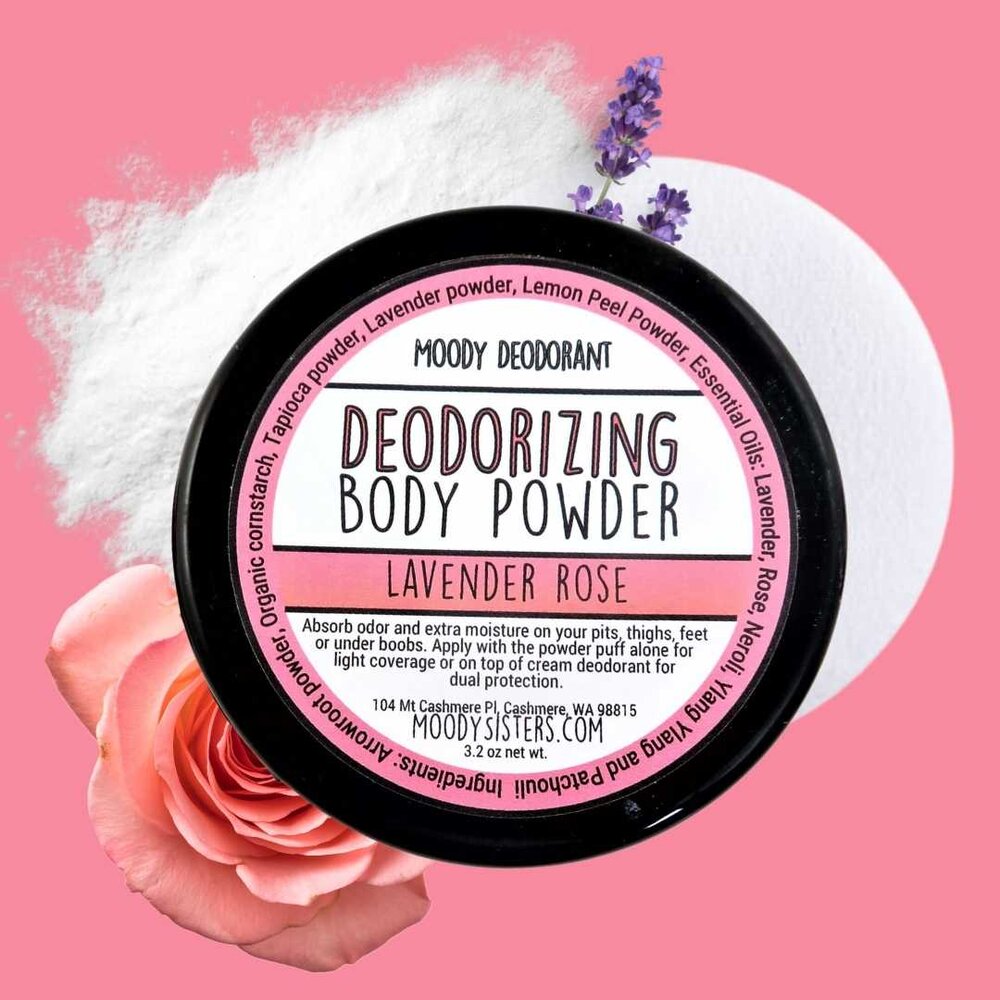 Deodorizing Body Dusting Powder - Natural Deodorants — Moody Sisters  Skincare