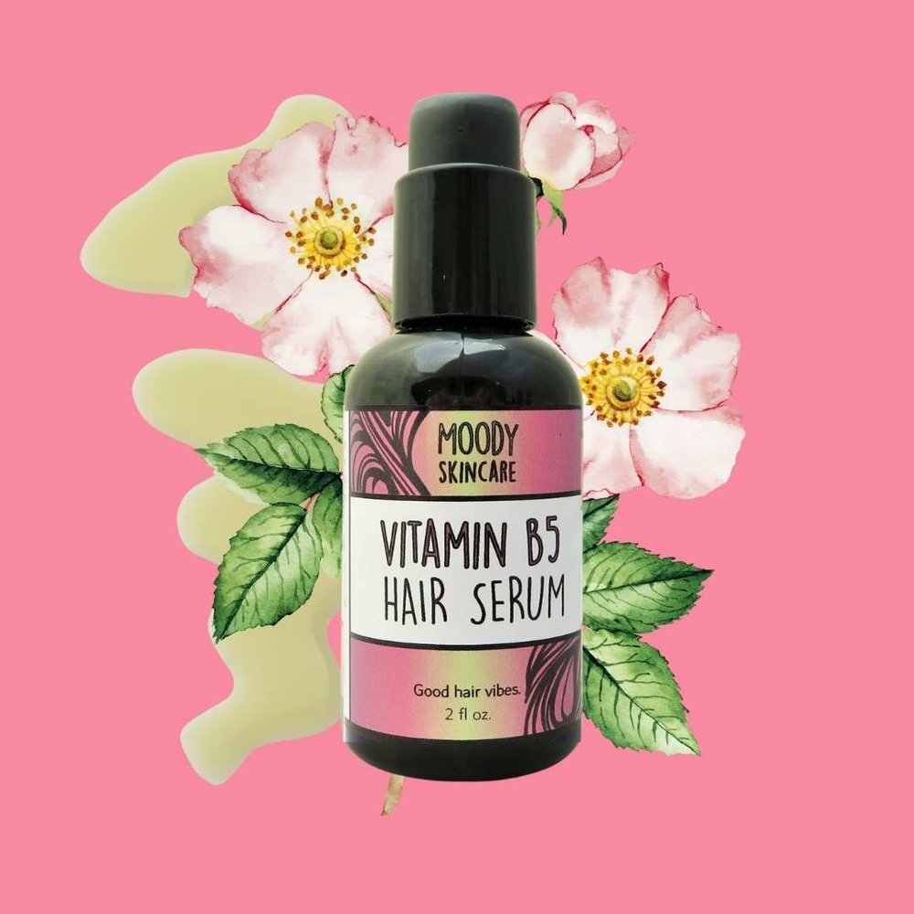 Vitamin B5 Growth Hair Serum - Natural Hair Care — Moody Sisters Skincare