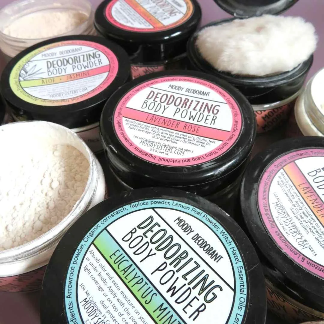 Deodorizing Body Dusting Powder Natural Deodorants — Moody Sisters