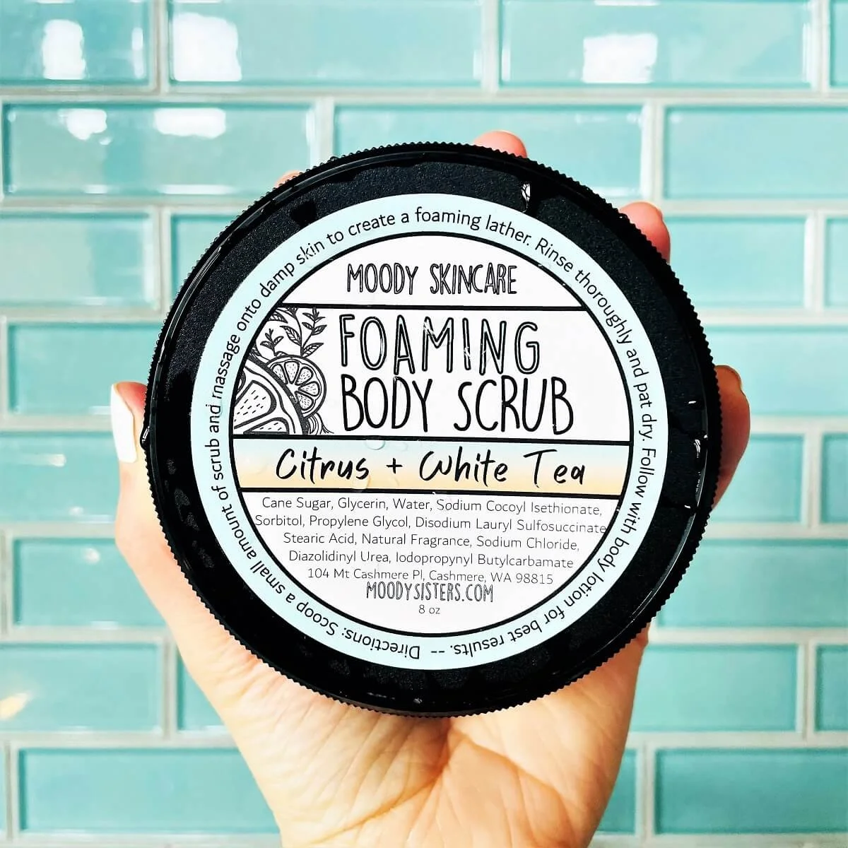 Scented Foaming Body Scrub Natural Body Care — Moody Sisters Skincare