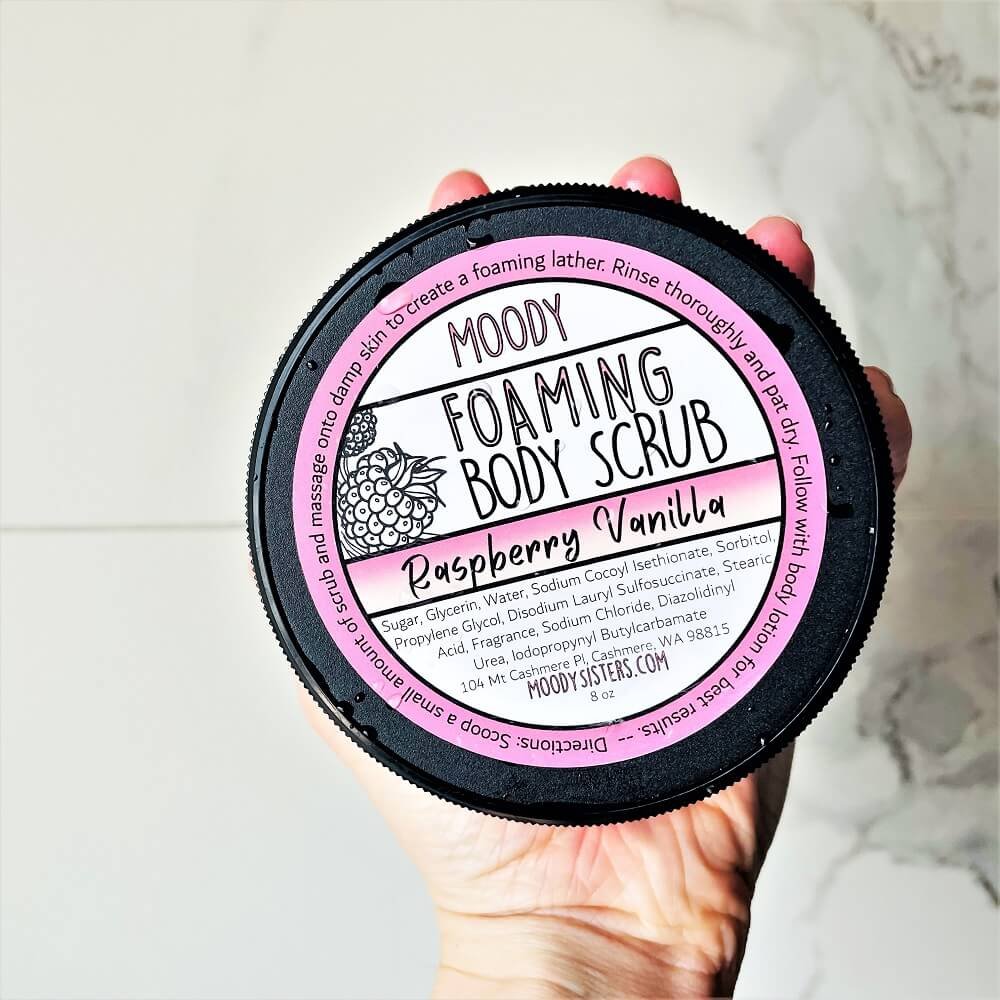 Scented Foaming Body Scrub Natural Body Care — Moody Sisters Skincare
