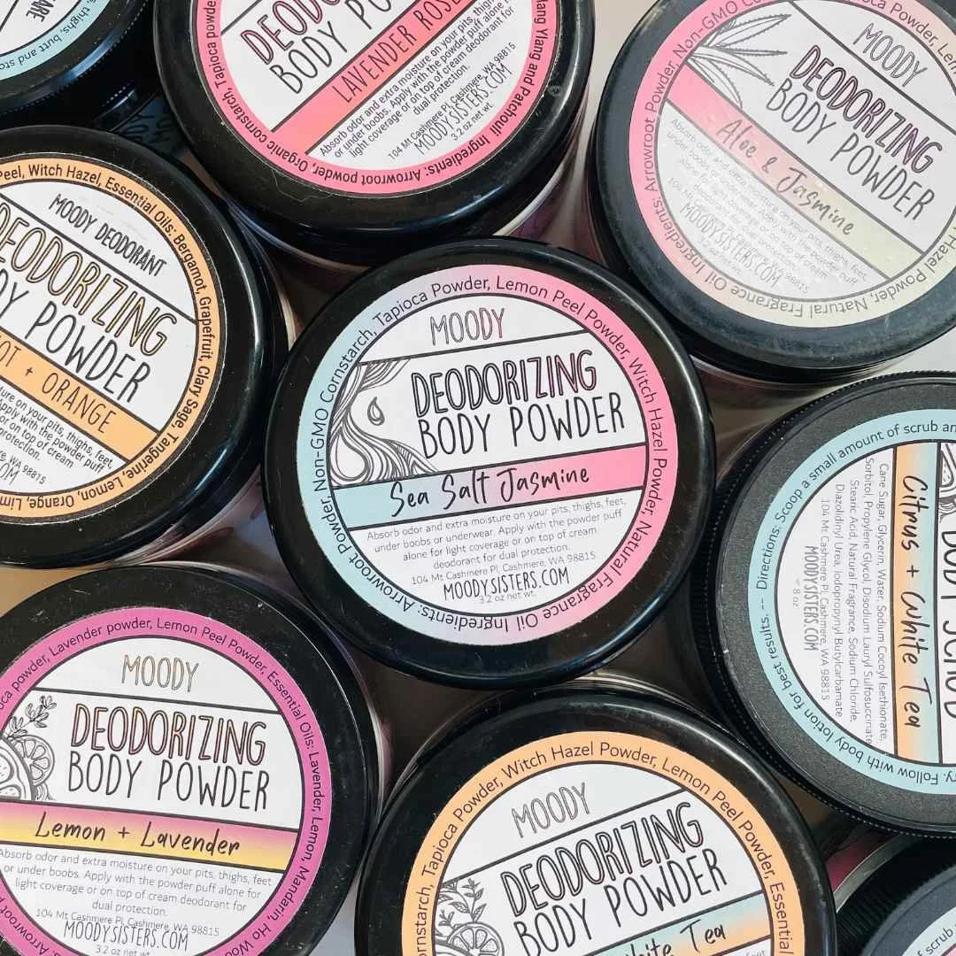 Deodorizing Body Dusting Powder Natural Deodorants — Moody Sisters