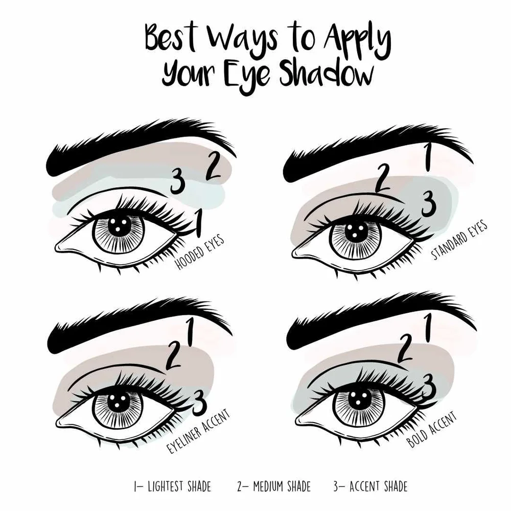 How To Apply Eyeshadow Chart