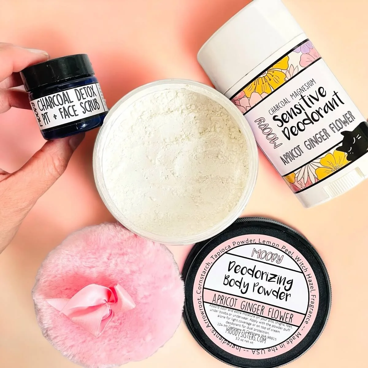 Deodorizing Body Dusting Powder Natural Deodorants — Moody Sisters
