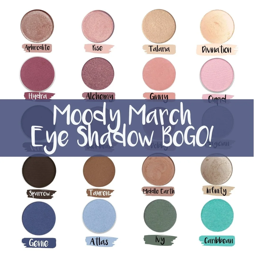 Buy one eyeshadow. Get one free.
Because one mood isn&rsquo;t enough. 😍

We've made the difficult decision to close out our eye shadow collection.  Grab your favorite colors, palettes, and eye primers while supplies last!

For every eyeshadow or pal