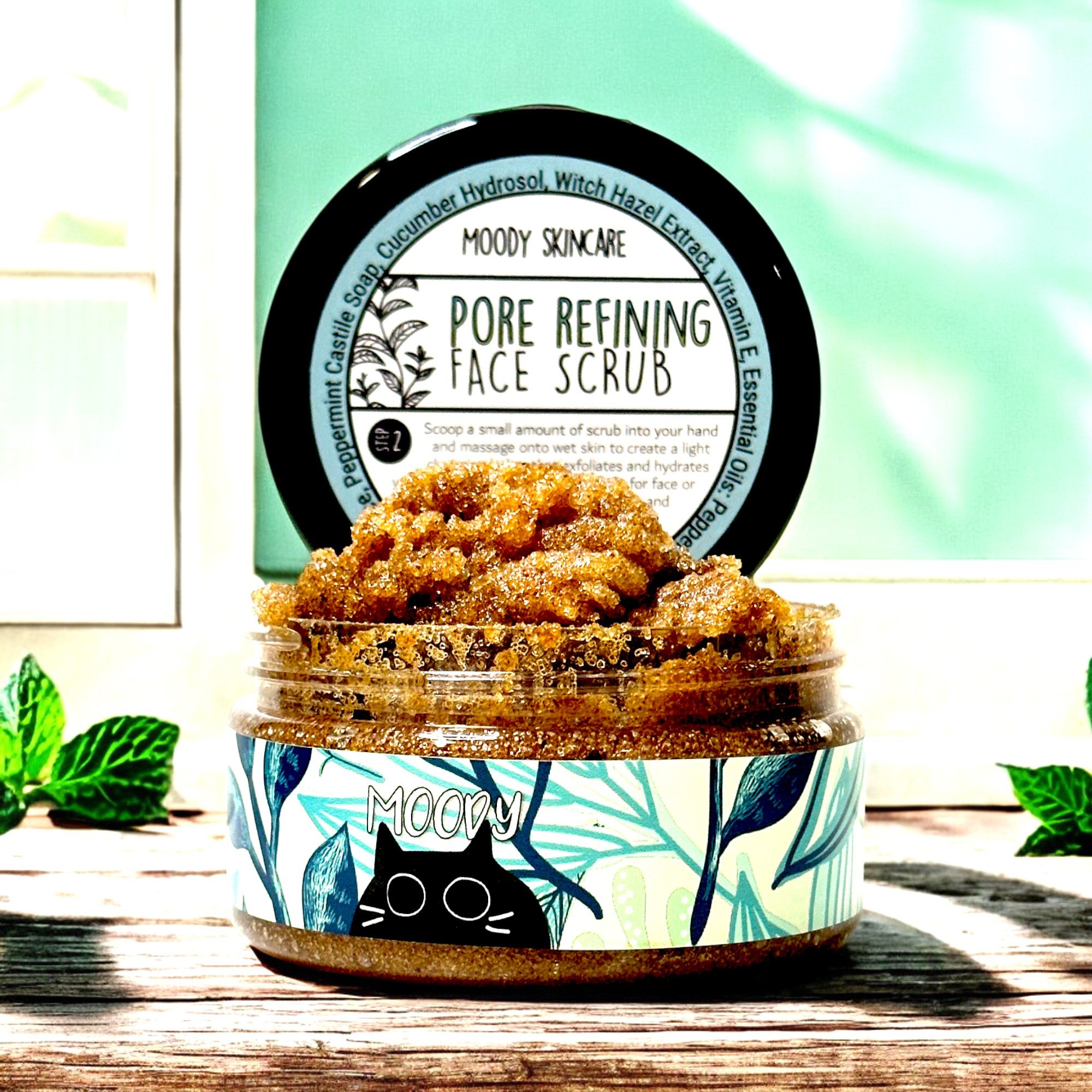 Your pores called.  They want this scrub. 🥒🍀
Our Pore Refining Face Scrub is cucumber and mint magic.  It deeps cleans, tightens, and leaves your skin feeling tingly-fresh with every use.  Blackhead?  Bye girl.  Dull skin?  Not happening! 
Handmade