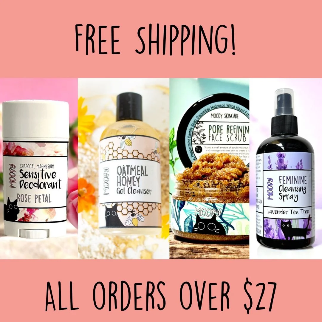 This weekend only!  Free Shipping on all orders over $27.  Stock up on all your Moody favorites &amp; shop our biggest deals! >>>
https://www.moodysisters.com/sales/

Applies automatically at checkout - no code needed.  Offer expires May 25t