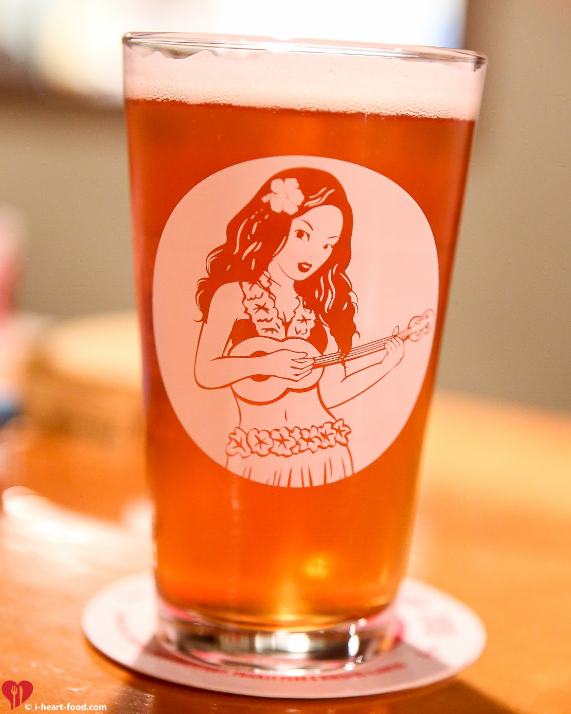 The new "Hula Gal" icon glass! Cute!