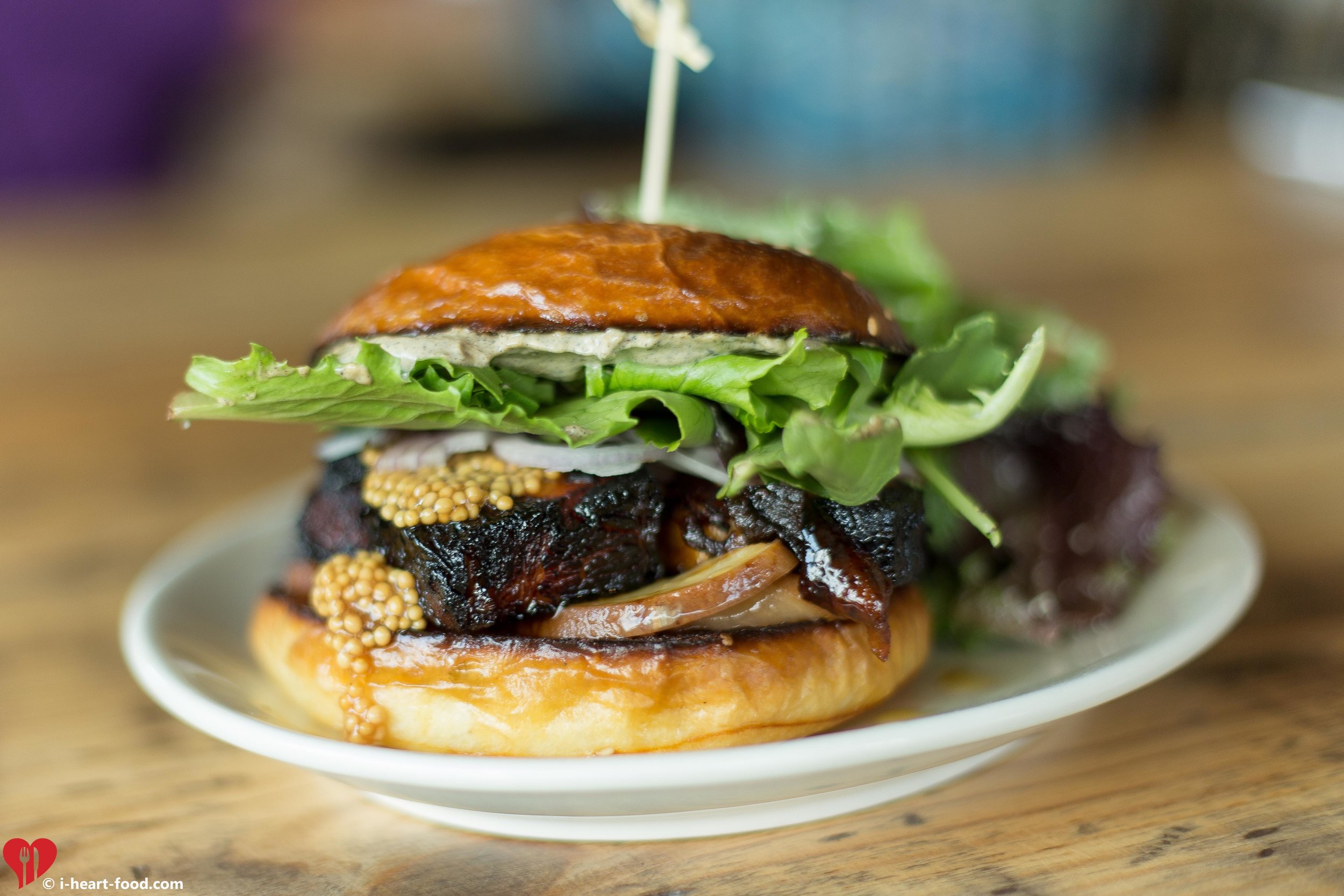 Burnt Honey Glazed Pork Belly Sandwich
