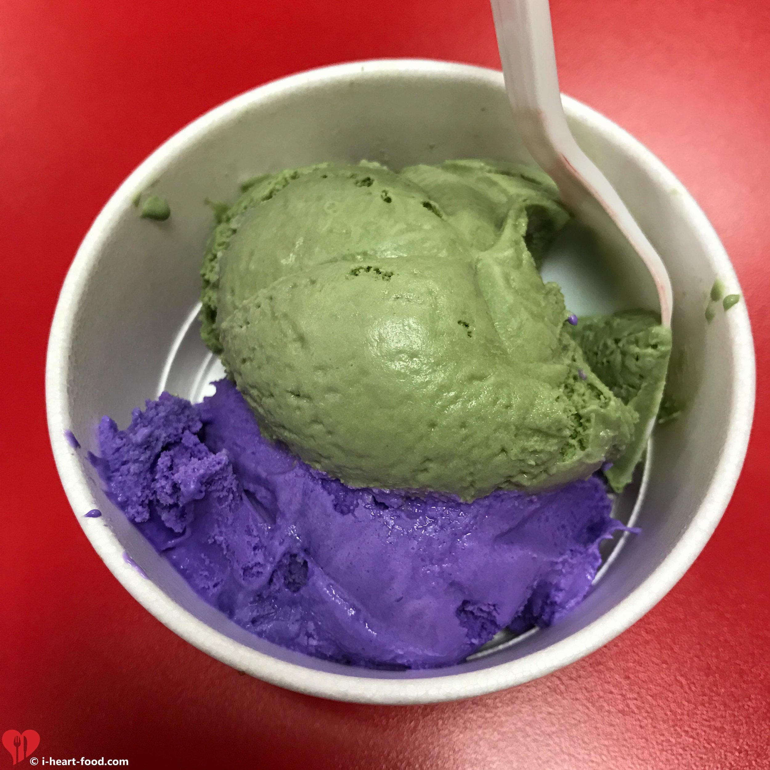 Shelby's sweet potato and matcua ice cream