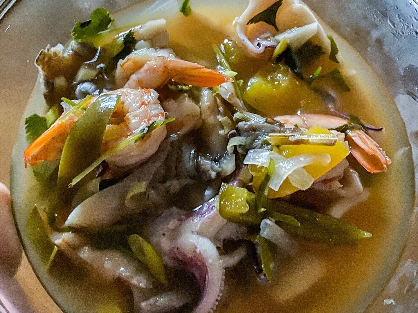 Mom made Tom Yum this week and dropped some off. It was so good!

#thaifood #thai #soup #tomyum #seafood