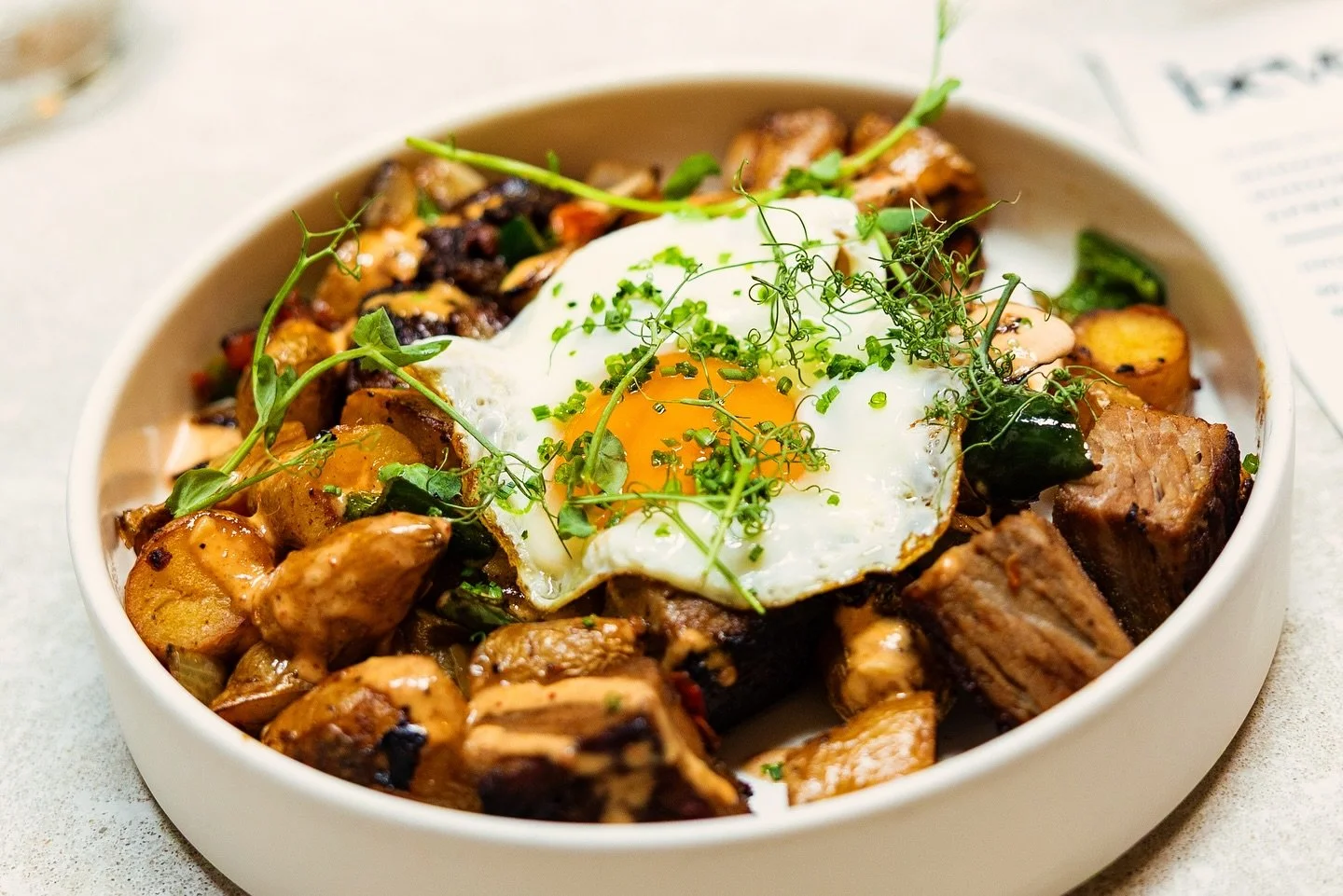 Been a while@since we caught a @codex_va / @kobroscoffee brunch, but we did yesterday! Hard to choose from the amazing menu but went with the Smoked Brisket Hash and the Rock Shrimp Shaksuka. Of course proper brunch requires cocktails (Bloody Maria a