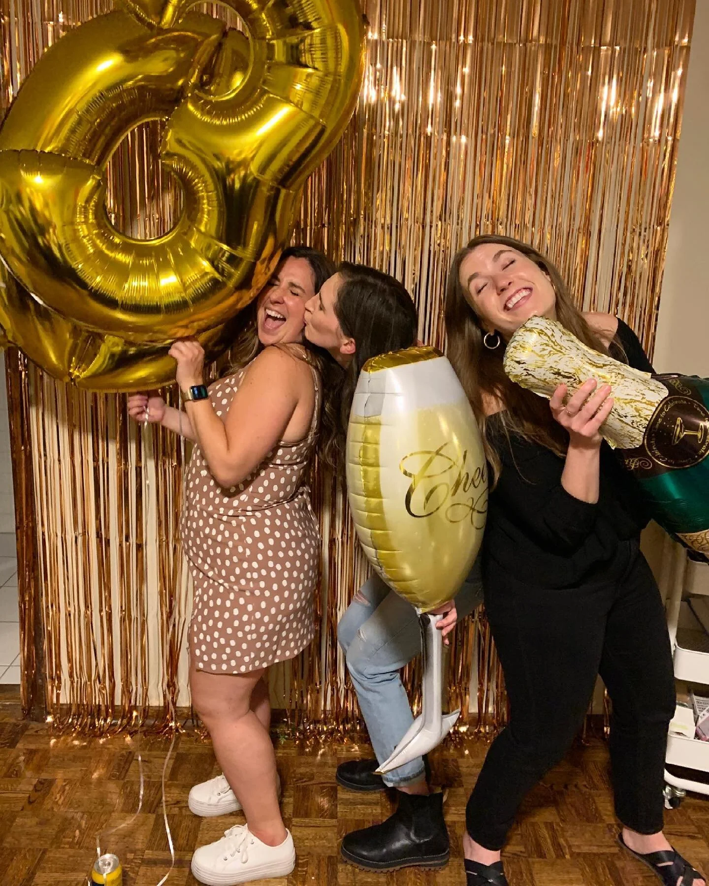 I bought a new shirt, but then, as luck would have it, became engulfed by this balloon. #champagneproblems #karlismidastouch