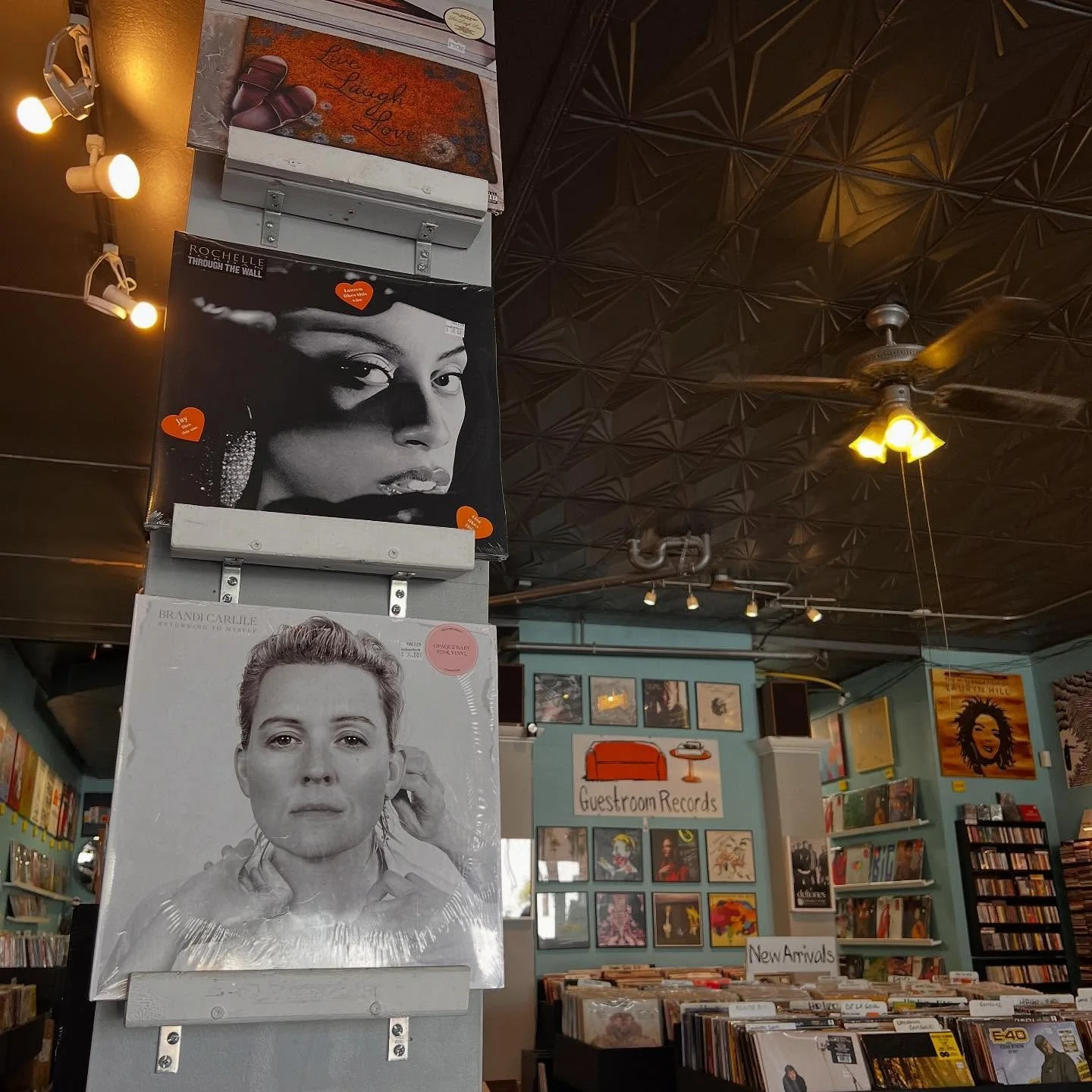Happy New Release Friday! ☀️ It&rsquo;s been wild in here already and we get it&mdash; the wall is on 🔥. New ones out today from @brandicarlile (signed cds while they last!) @rochelle_jordan @secondstoryman @earlsweatshirts @trts @cut_copy @thelemon
