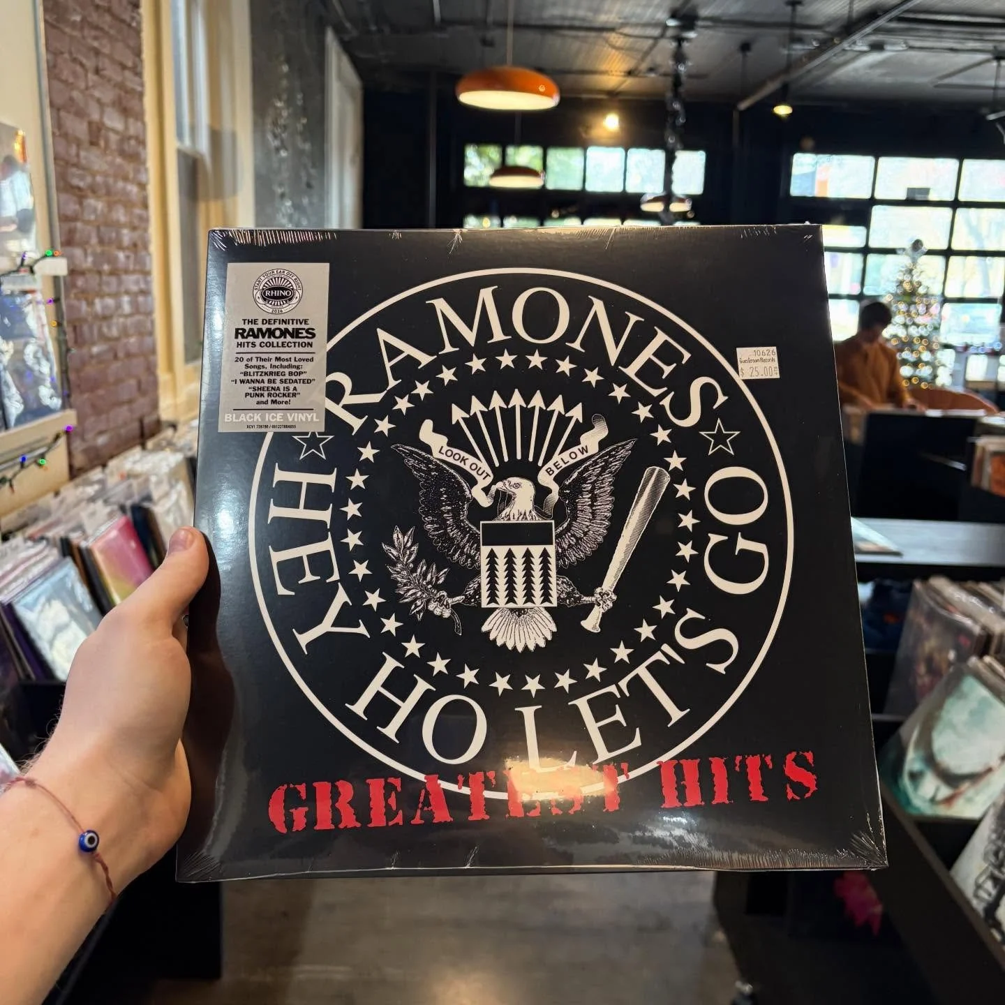 Hey, Ho, Let&rsquo;s Go! 
We&rsquo;re showing off releases, 
With lots of great reissues, 
Listenin&rsquo; through the decades, 
Keeps us sane. 

😉Happy Friday y&rsquo;all! Excited to have new and reissued albums on the walls from @kaytranada @johnc