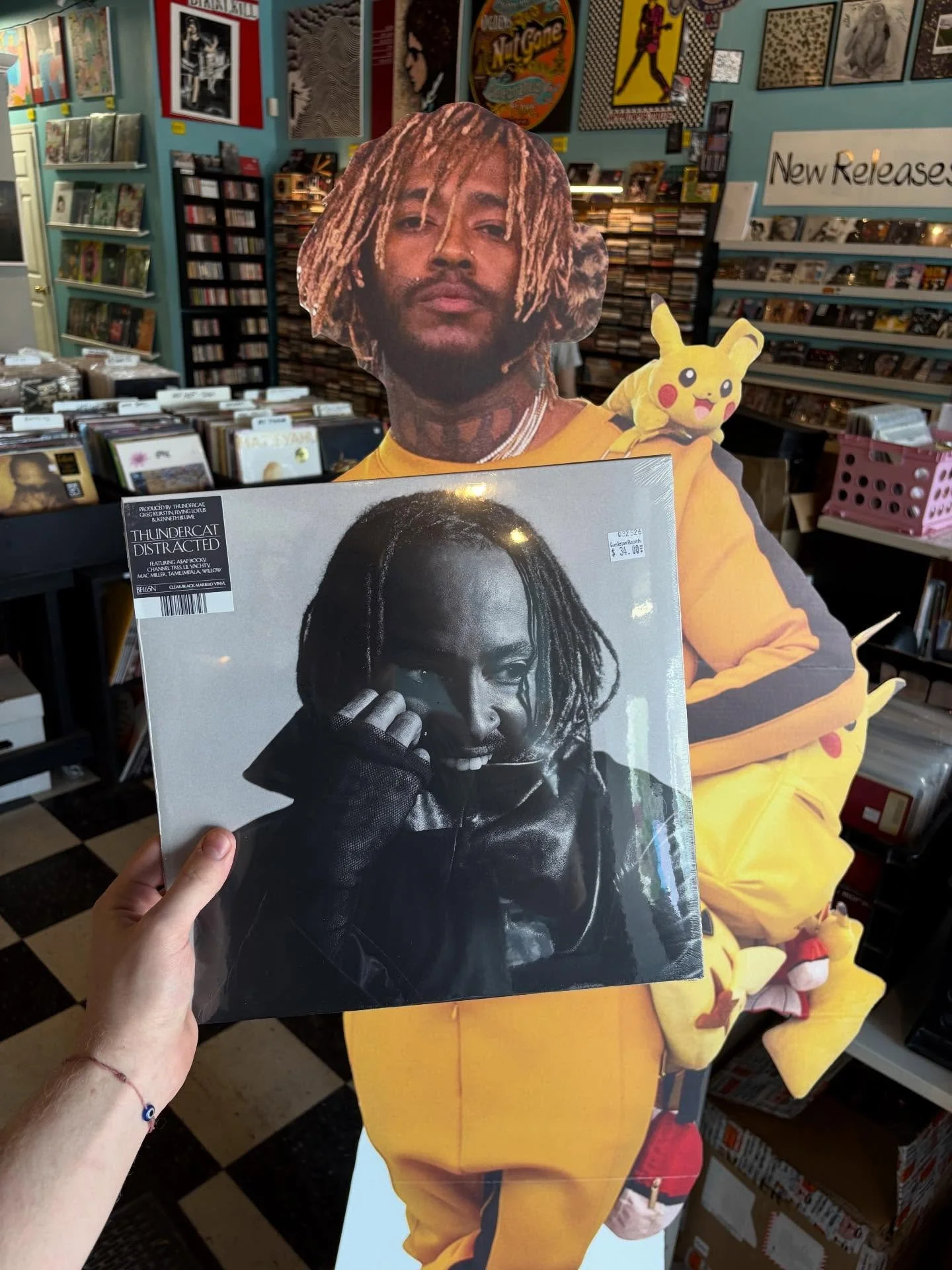 Happy New Release Friday Everyone! ✨❤️&zwj;🔥🧡

Starting it off with new music from @thundercatmusic, @arlo.parks and @charleycrockett!
Followed by more releases from Jimi Hendrix, Alkaline Trio, @kaliuchis, @boniver and more! 

Come on down and get