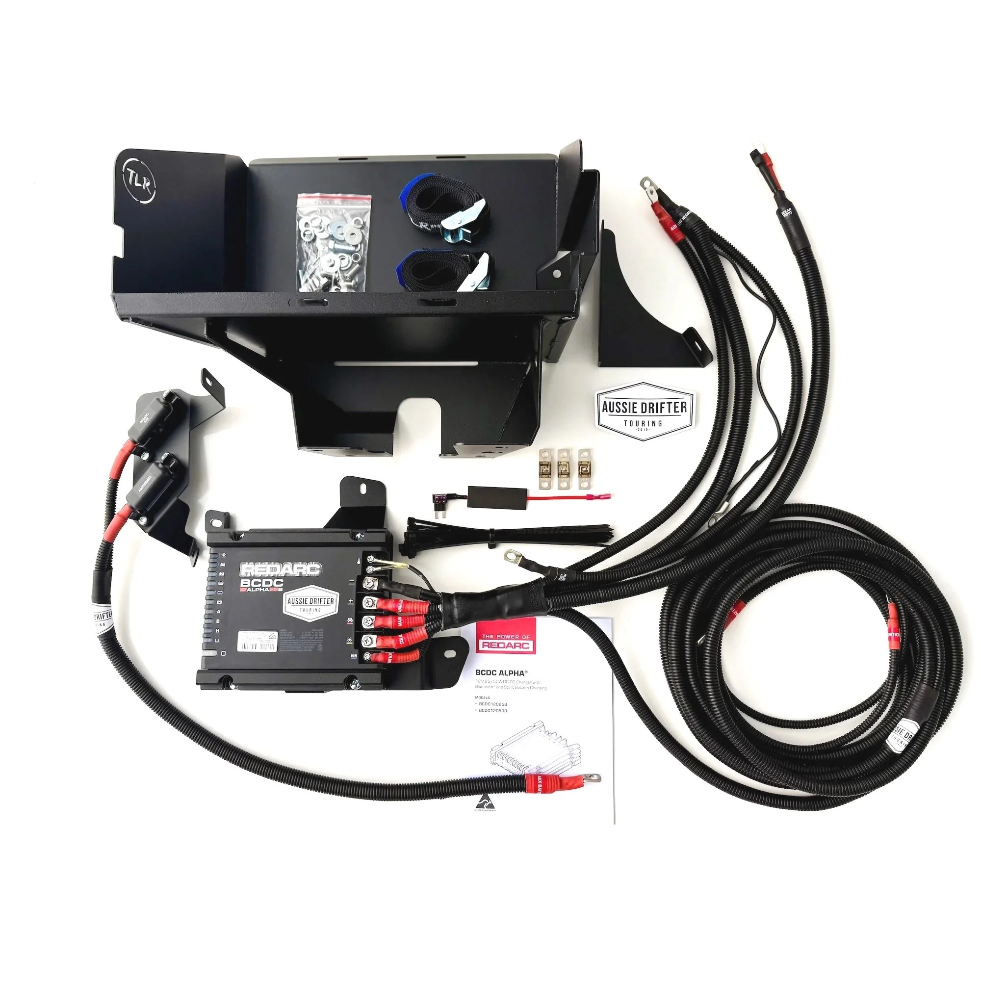 250 Toyota Prado Dual battery tray with prewired Redarc BCDC charger for a DIY install