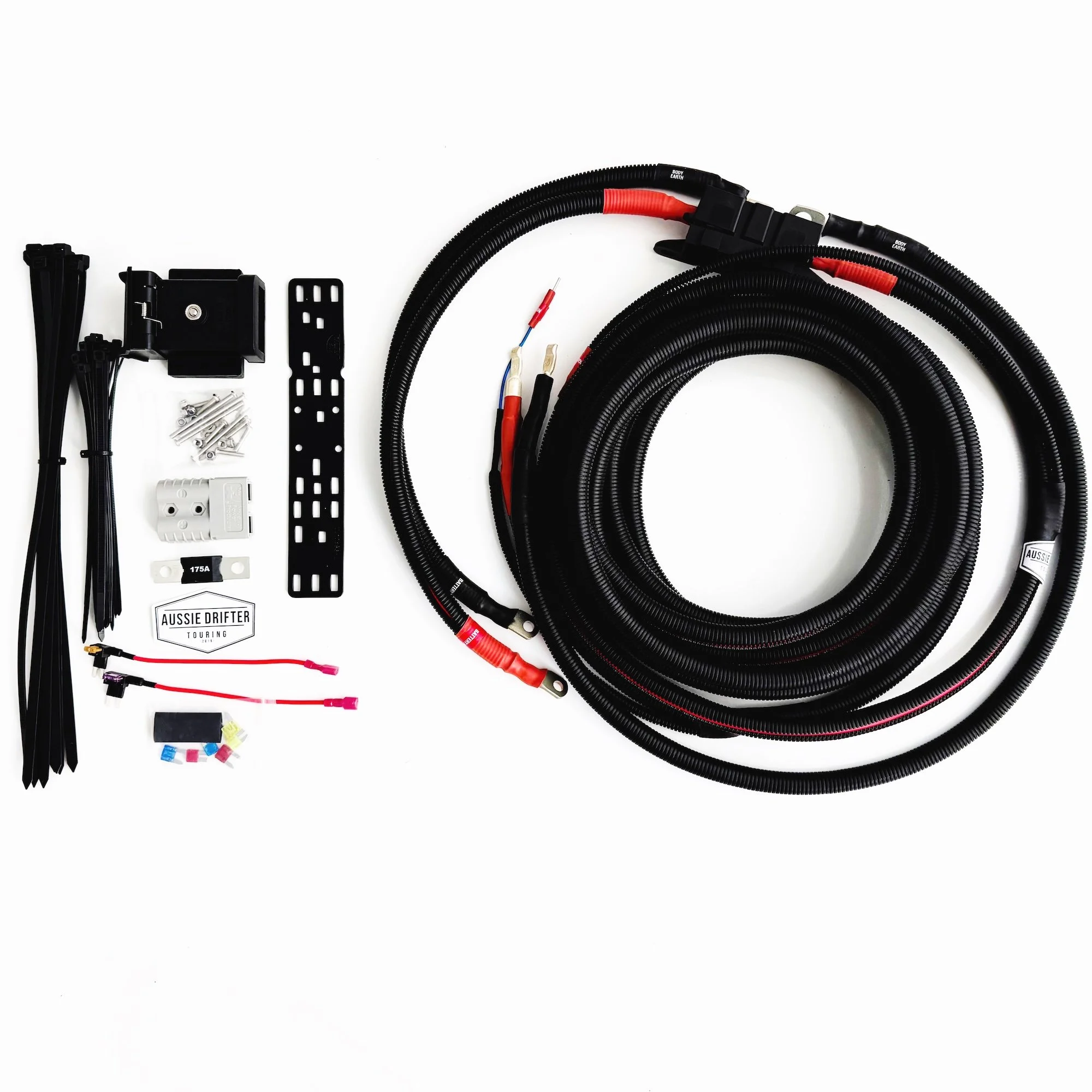 High current 120amp Anderson diy kit with ignition wire for 100amp DCDC chargers in caravan and campers