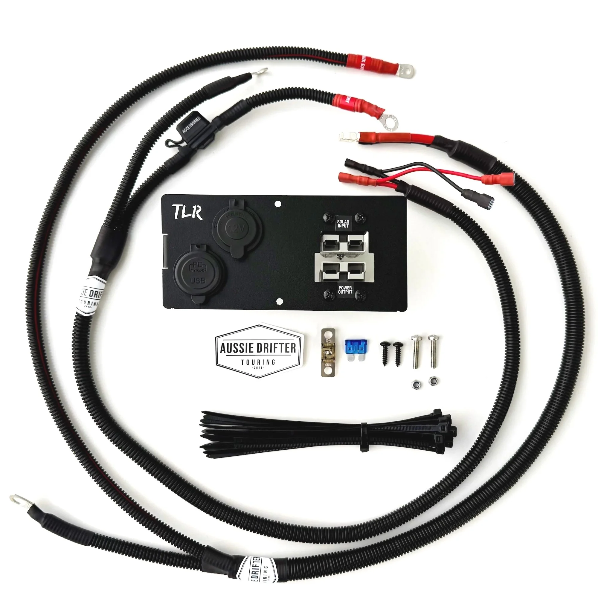 250 Prado pre wired accessory harness using the TLR Products electrical mounting plate