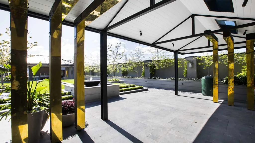 The Block - Sth Melbourne - Oregon Beams supplied by Simply Oregon