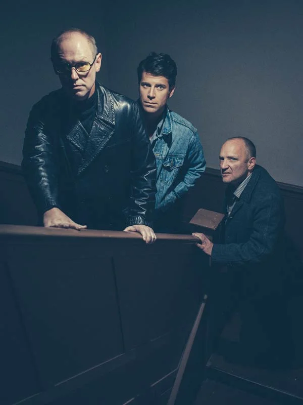 Rehearsals have begun for Wait Until Dark at The Rep! . I'm between Michael Stewart Allen (left) and Robert Ierardi (right) - my two cohorts in crime. Photograph by John David Pittman . 