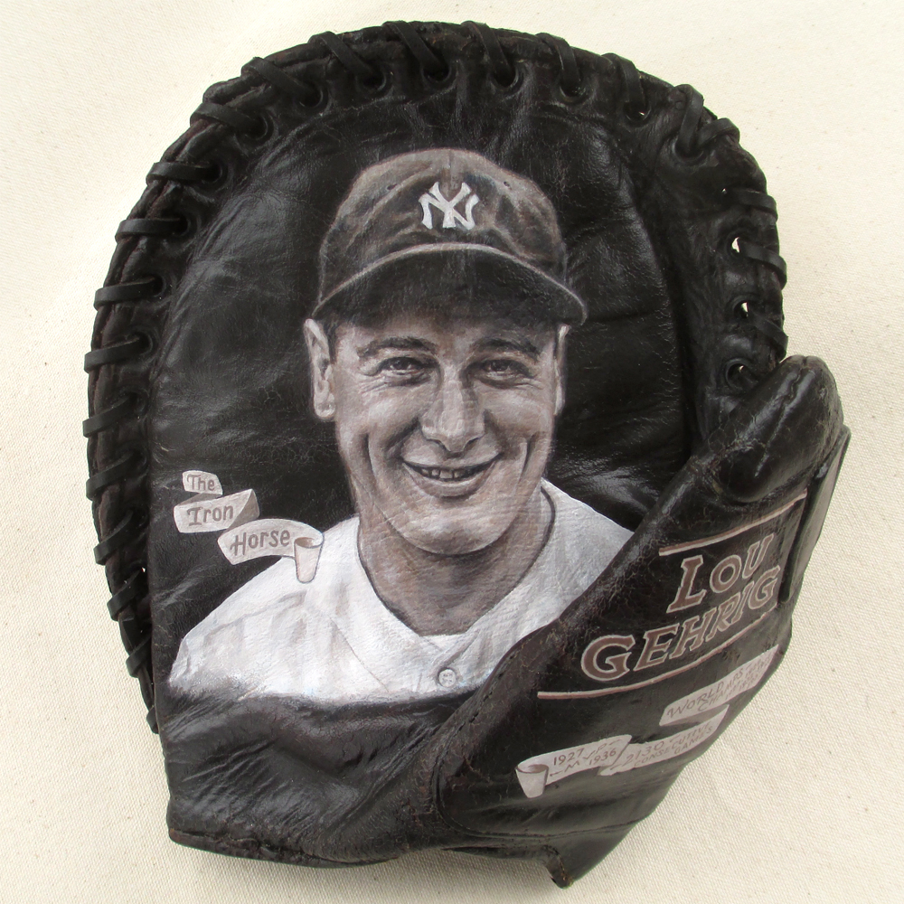 Yogi Berra Baseball Glove Painting — Sean Kane Baseball Art