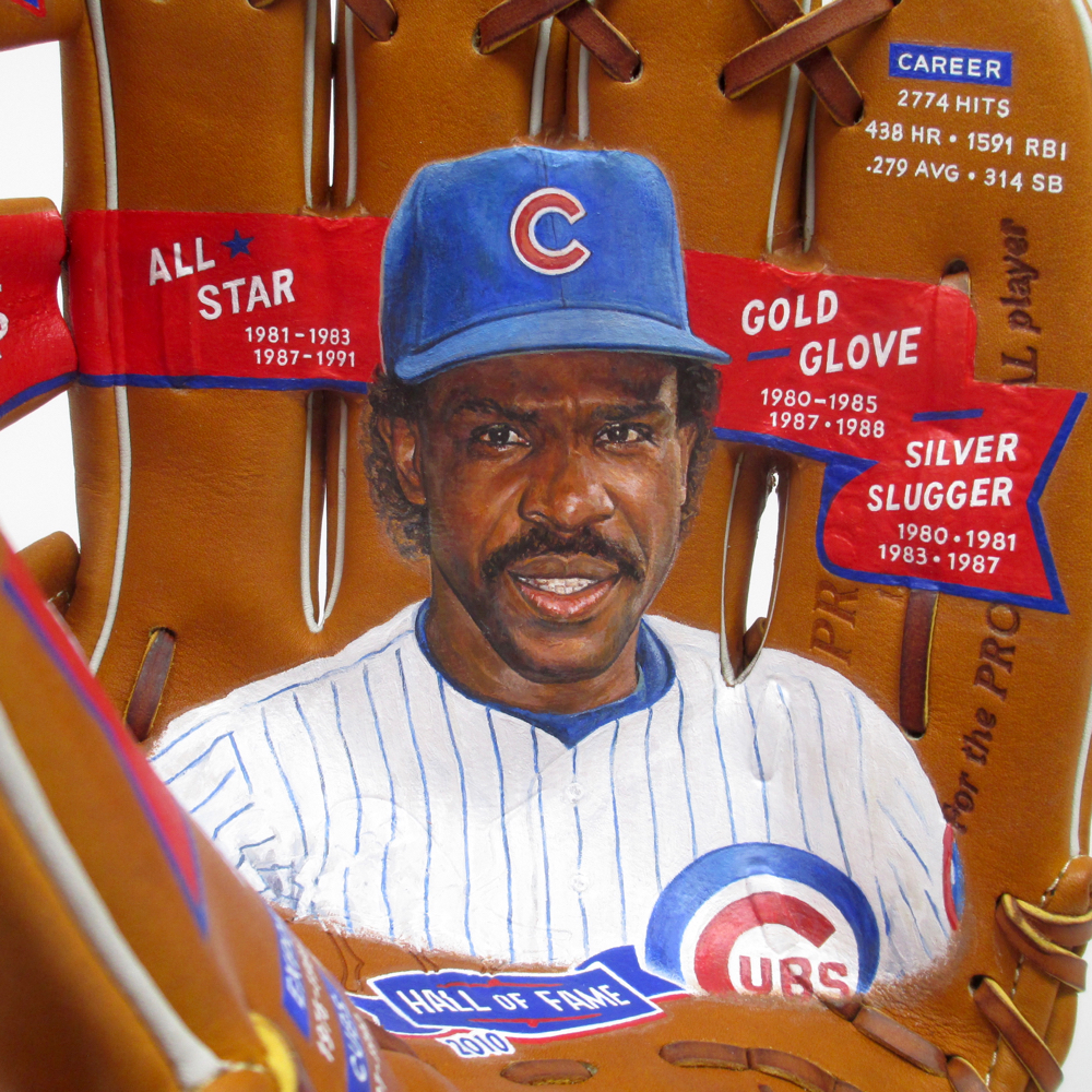 Hall of Famer Andre Dawson Baseball Glove Painting — Sean Kane Baseball Art  - Painted Gloves